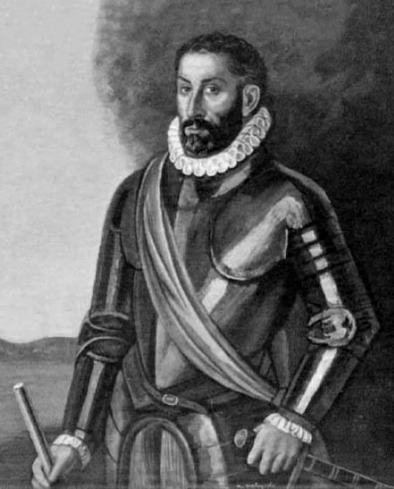 Porträt von Domingo Martínez de Irala (1509–1556) – Gedenkseite