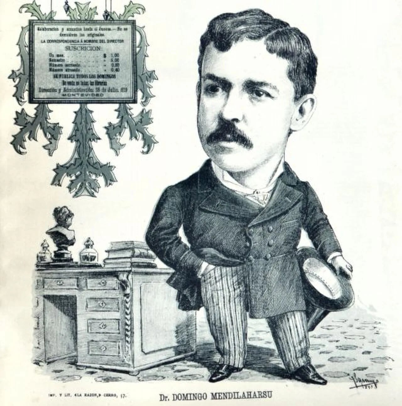 Portrait of Domingo Mendilaharsu (1854–1929) – memorial page