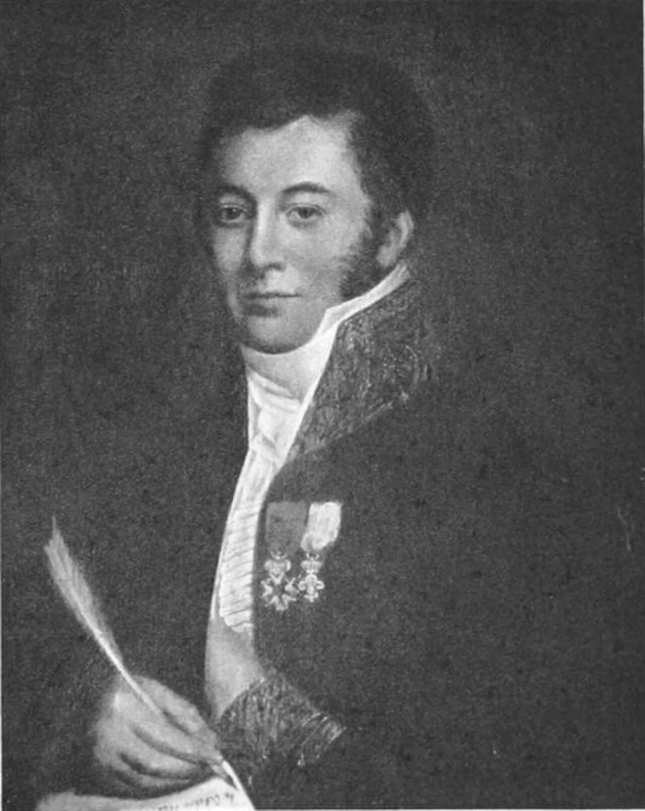 Porträt von Ferdinand de Cornot Cussy (1795–1866) – Gedenkseite