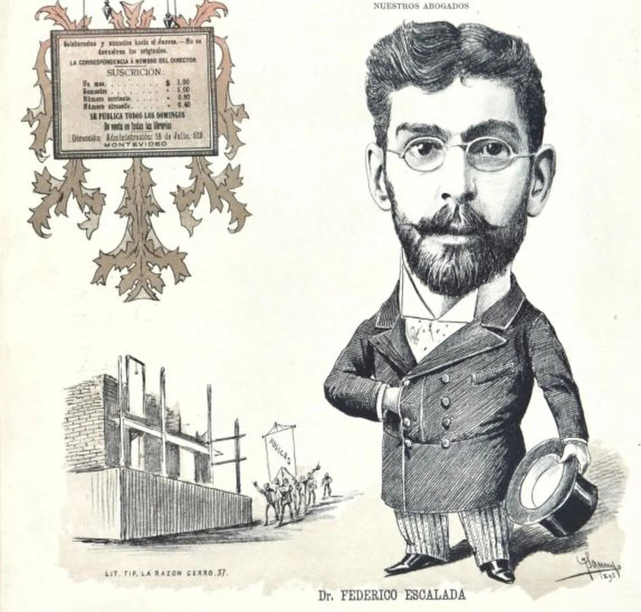 Porträt von Federico Escalada (1863–1937) – Gedenkseite