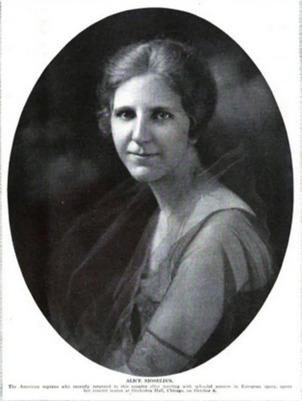 Portrait of Alice Sjoselius (1888–1982) – memorial page