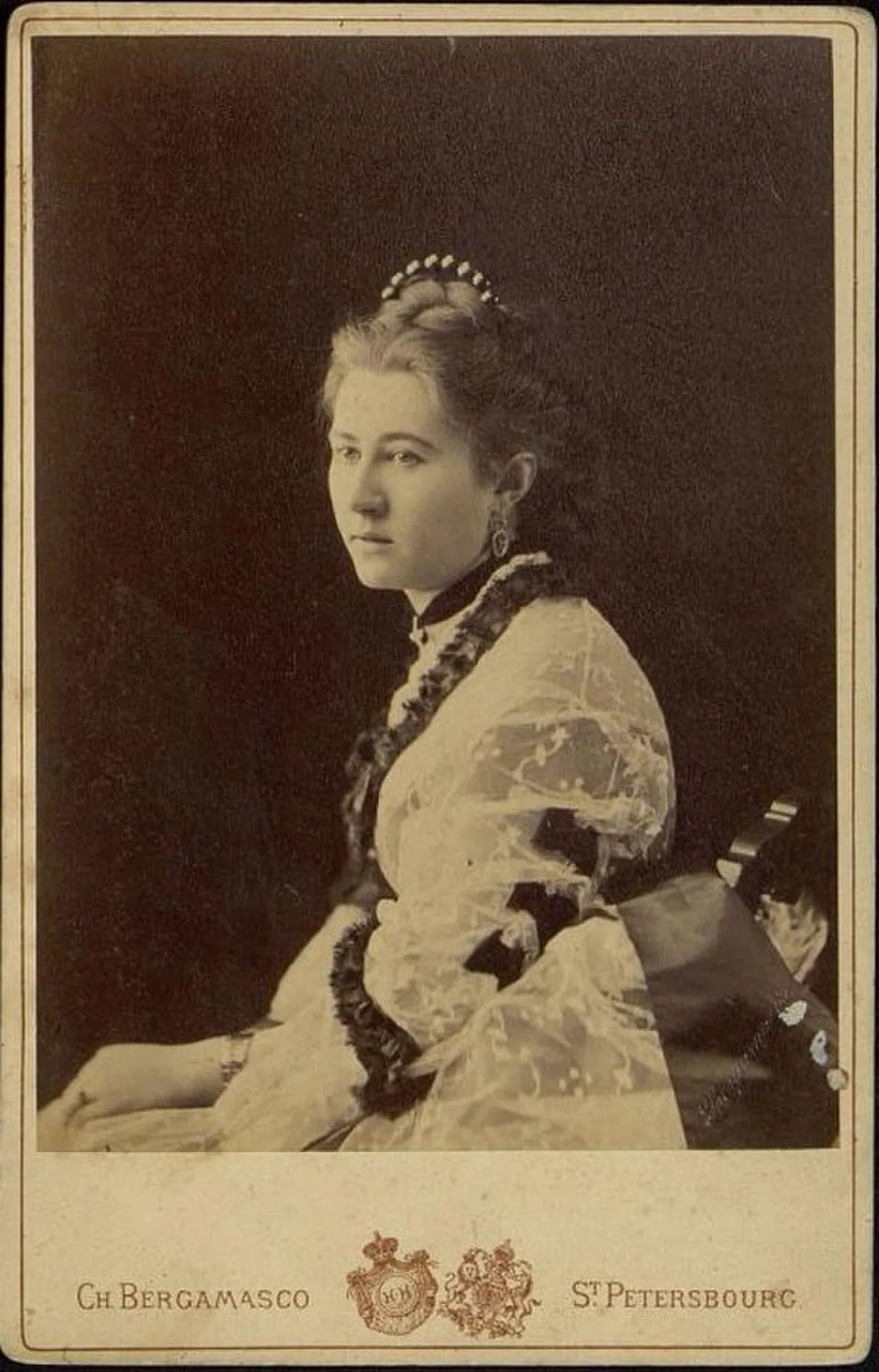 Porträt von Sinaida Dmitrijewna Kroneberg (1847–1884) – Gedenkseite