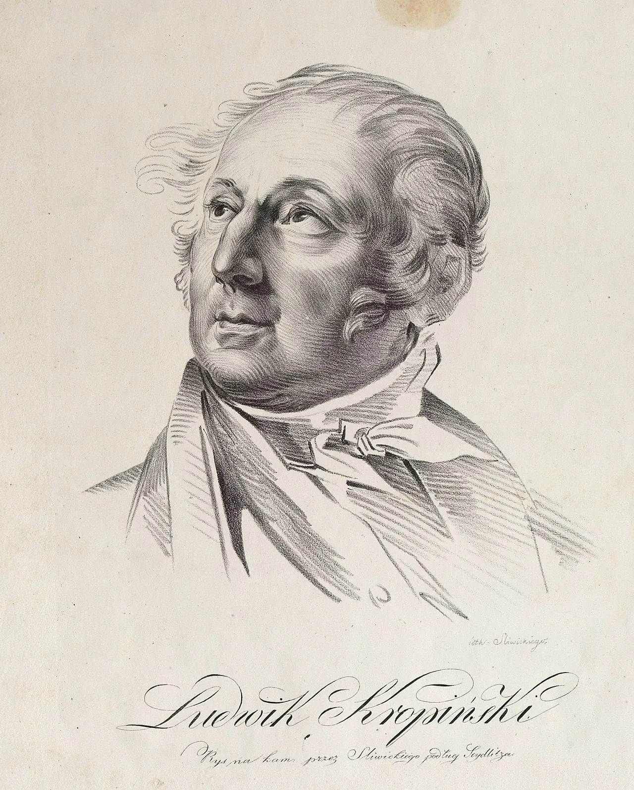 Porträt von Ludwik Kropiński (1767–1844) – Gedenkseite