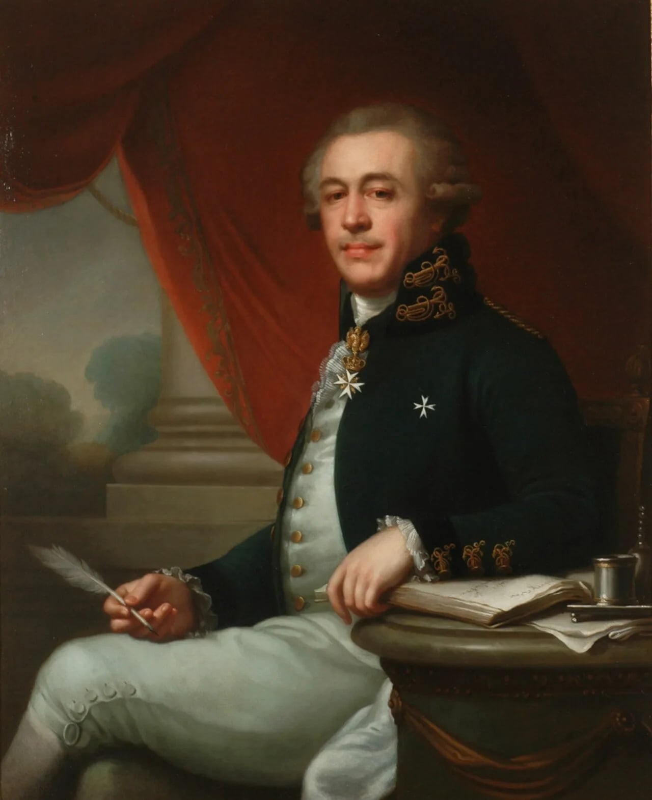 Porträt von Iwan Lasarewitsch Lasarew (1735–1801) – Gedenkseite