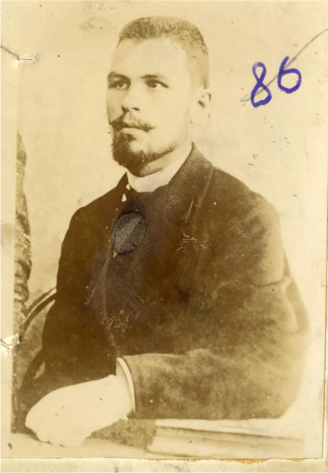 Porträt von Alexander Michailowitsch Lbow (1876–1908) – Gedenkseite