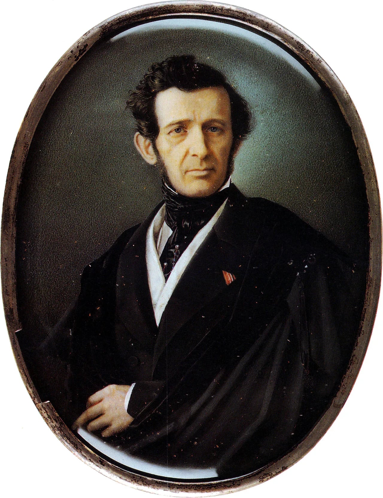 Porträt von Andrei Iwanowitsch Stackenschneider (1802–1865) – Gedenkseite