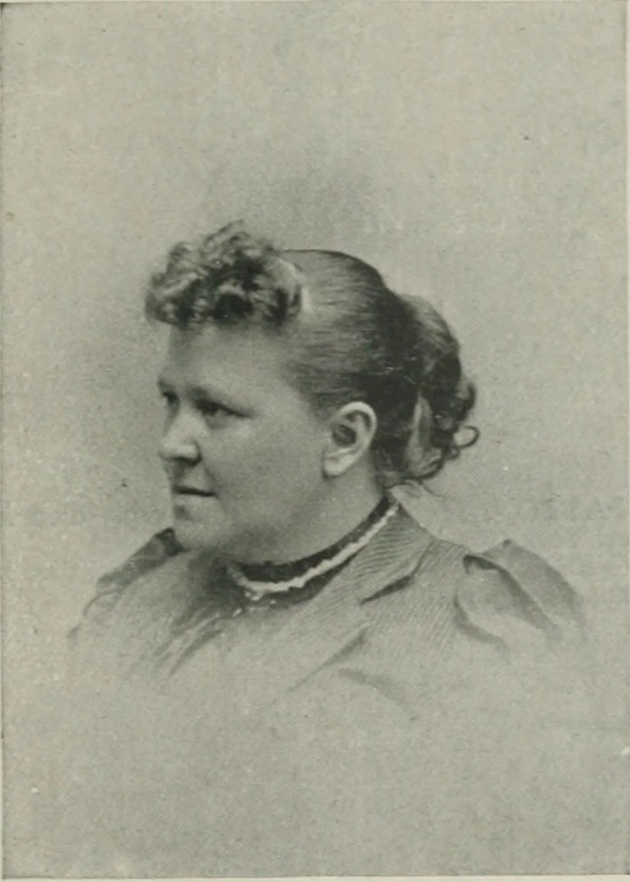 Portrait of Libbie C. Riley Baer (1849–1929) – memorial page