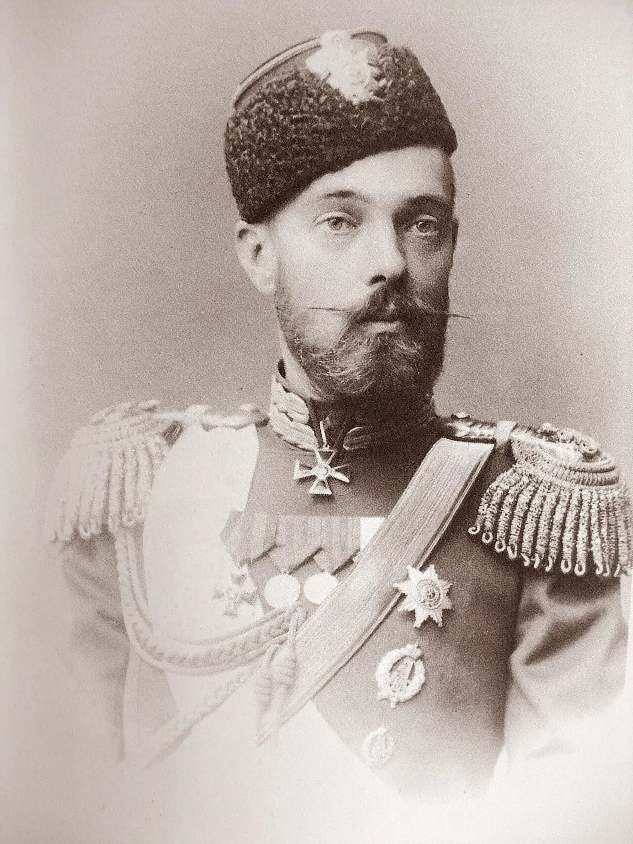 Porträt von Sergei Michailowitsch Romanow (1869–1918) – Gedenkseite