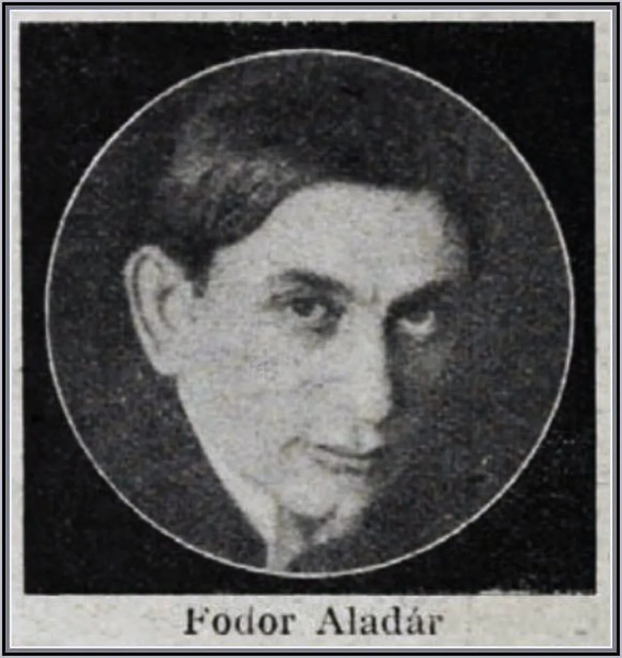 Porträt von Aladár Fodor (1877–1918) – Gedenkseite