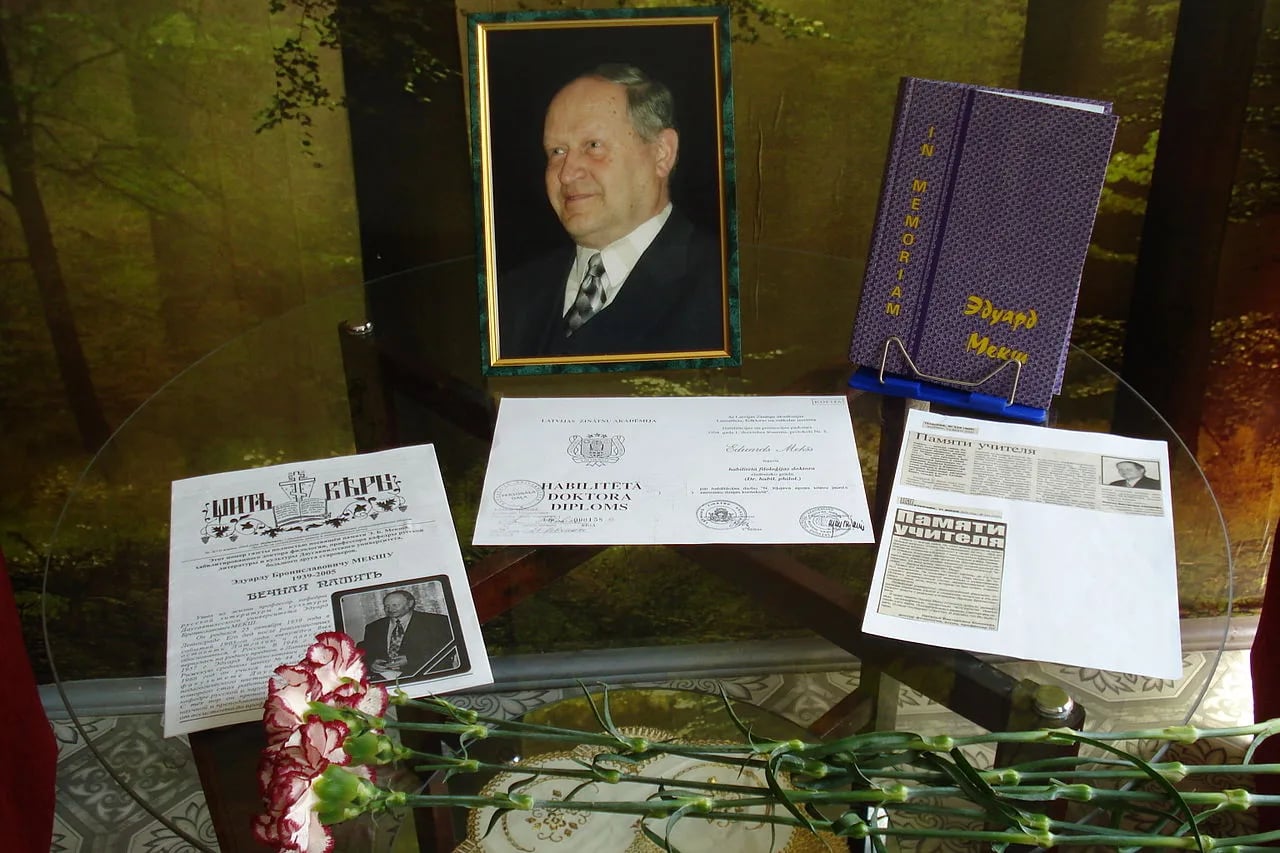 Portrait of Eduards Mekšs (1939–2005) – memorial page