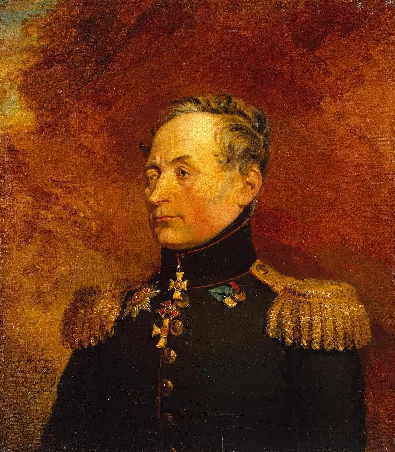 Porträt von Pavel Ivanovič Merlin (1769–1841) – Gedenkseite