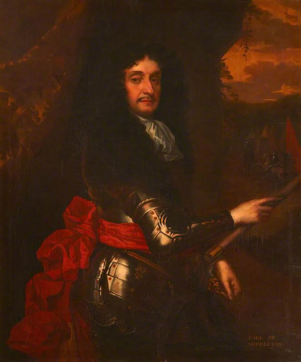 Porträt von John Middleton, 1st Earl of Middleton (1608–1674) – Gedenkseite