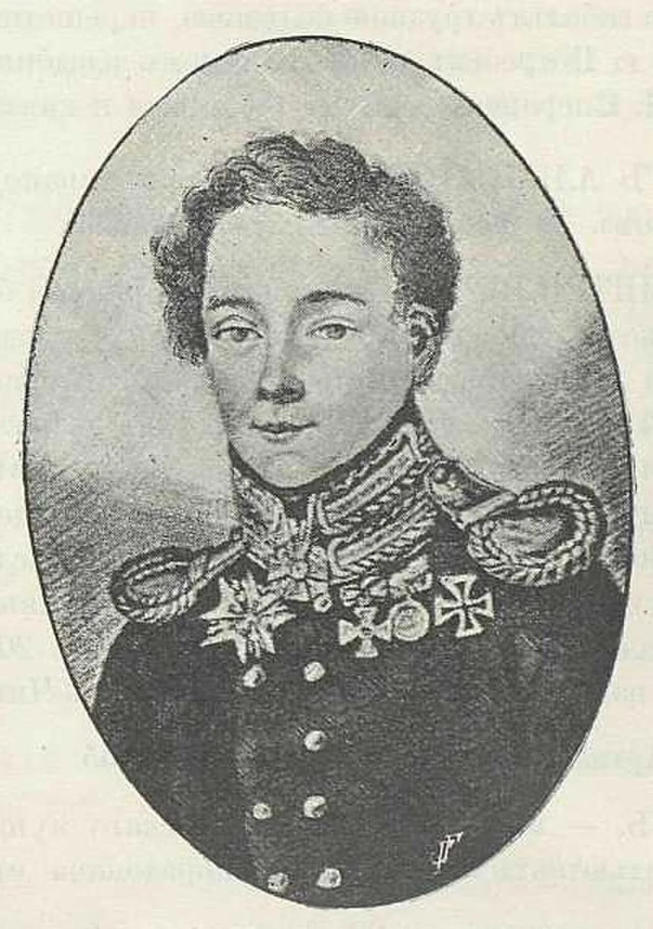 Portrait of Alexei Grigorjewitsch Miloradowitsch (1794–1825) – memorial page