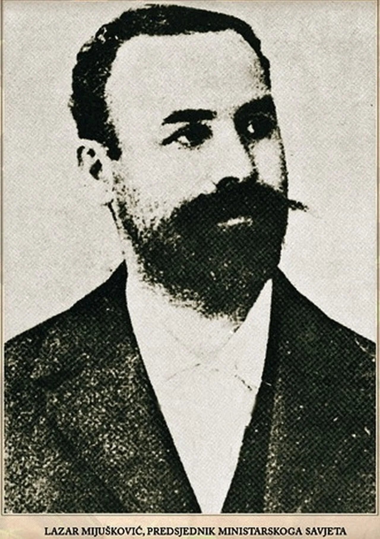 Porträt von Lazar Mijušković (1867–1936) – Gedenkseite