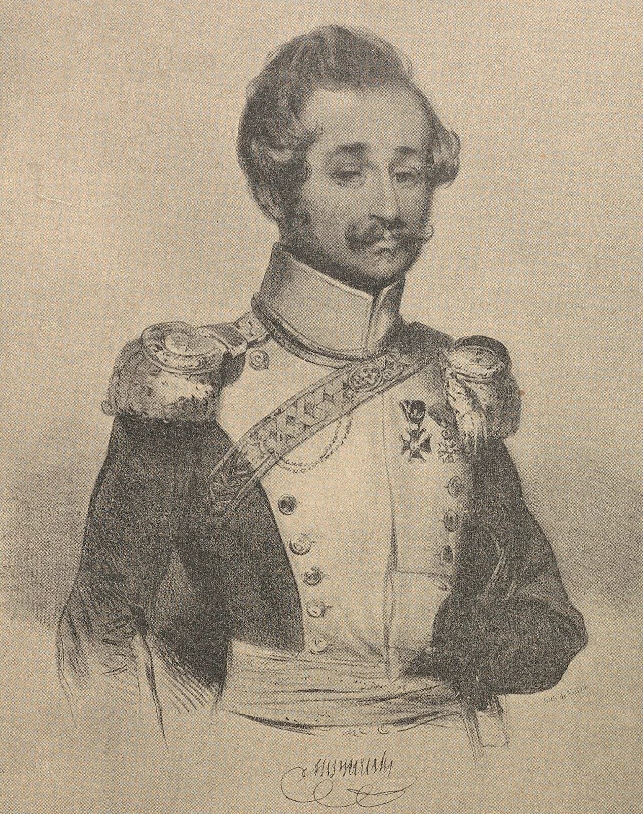 Porträt von Michał Mycielski (1796–1849) – Gedenkseite