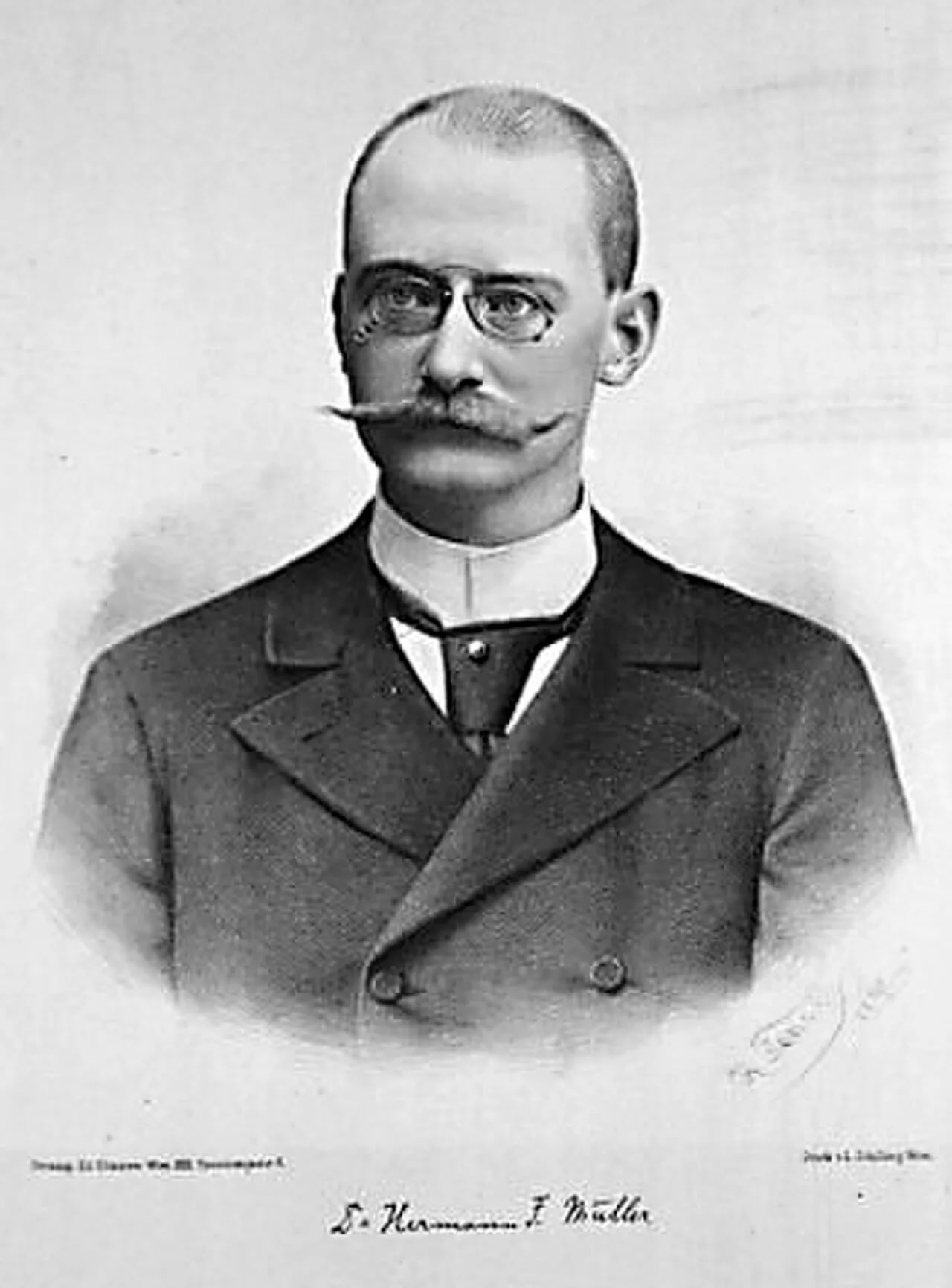 Porträt von Hermann Franz Müller (1866–1898) – Gedenkseite