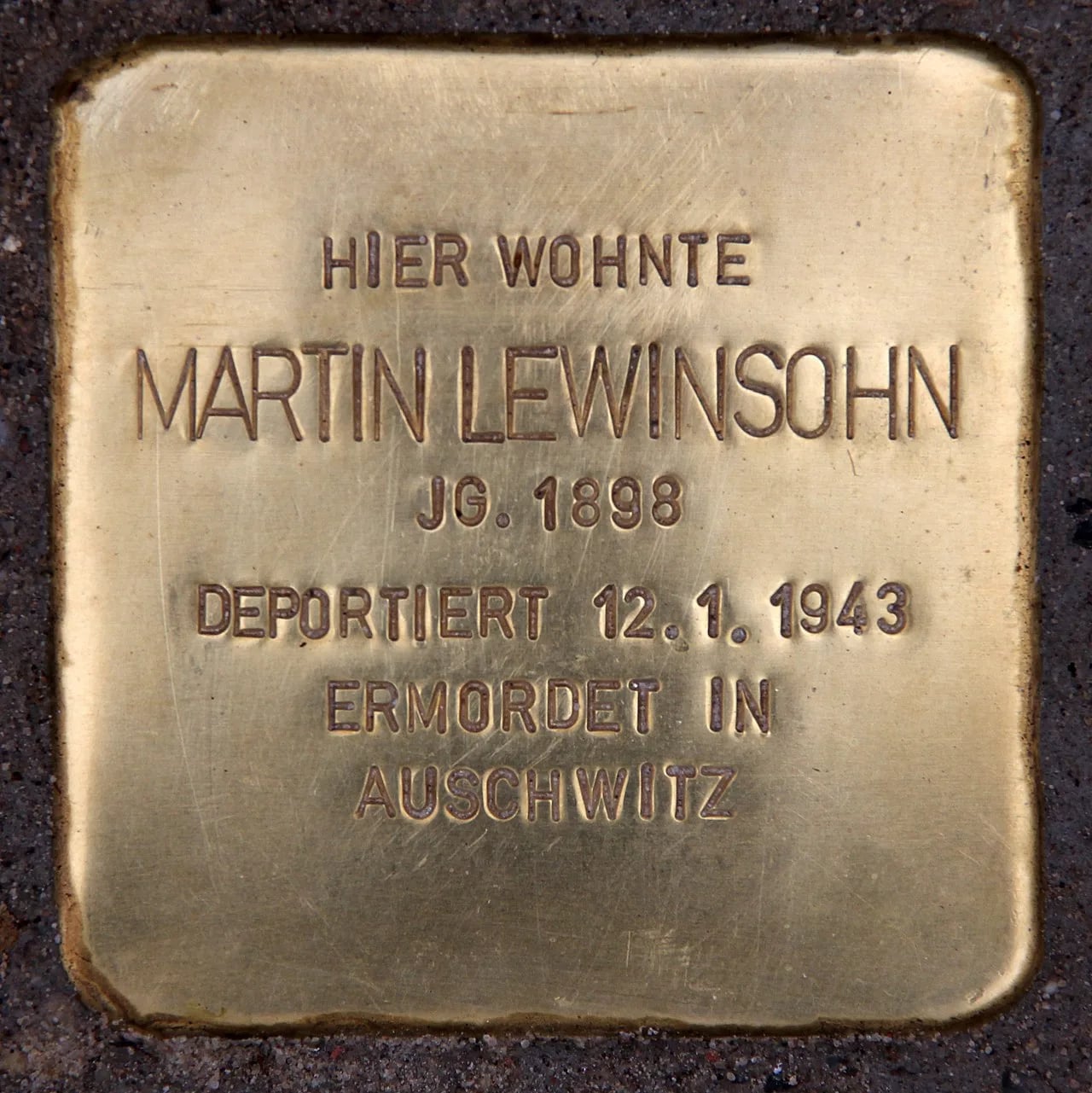 Porträt von Martin Lewinsohn (1875–1944) – Gedenkseite