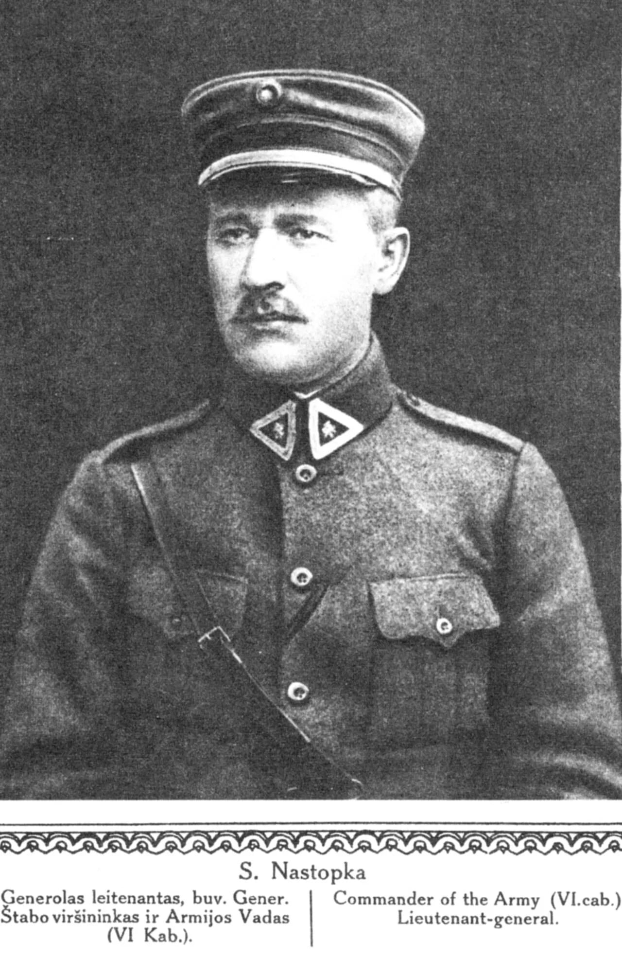 Portrait of Stasys Nastopka (1881–1938) – memorial page