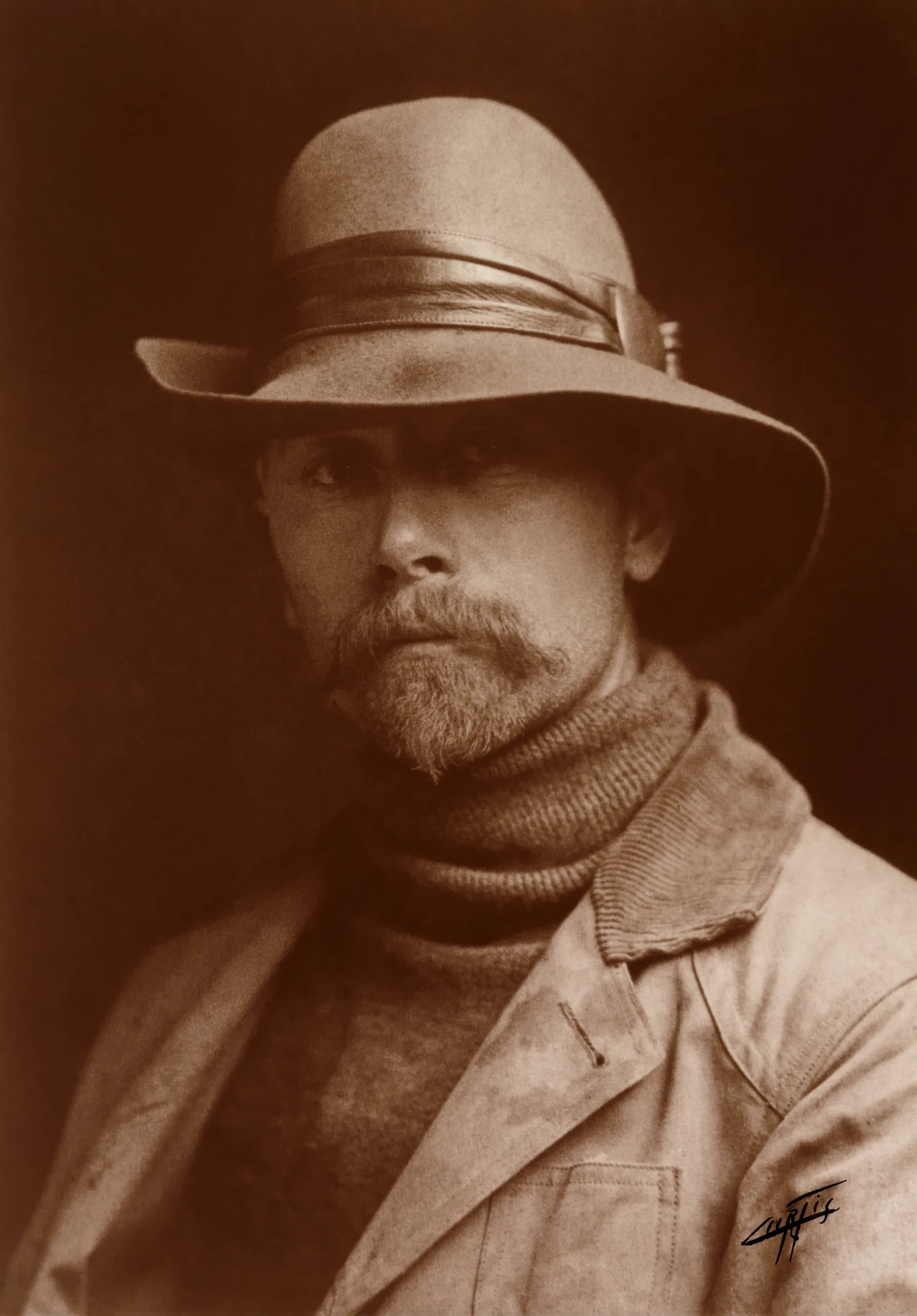 Porträt von Edward Curtis (1868–1952) – Gedenkseite