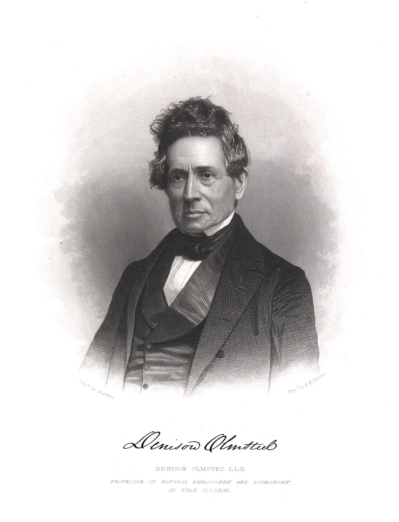 Porträt von Denison Olmsted (1791–1859) – Gedenkseite