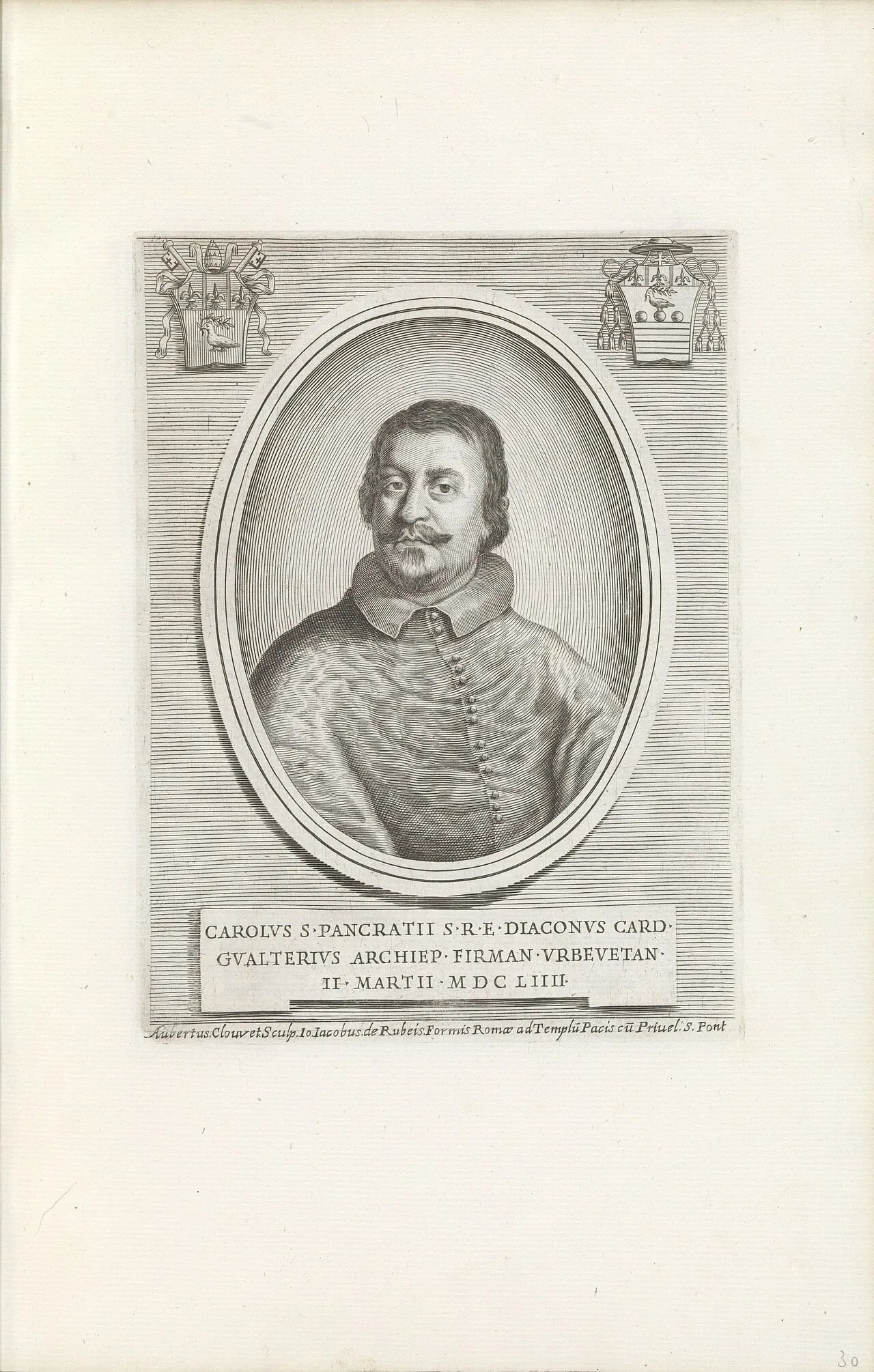 Porträt von Carlo Gualterio (1613–1673) – Gedenkseite