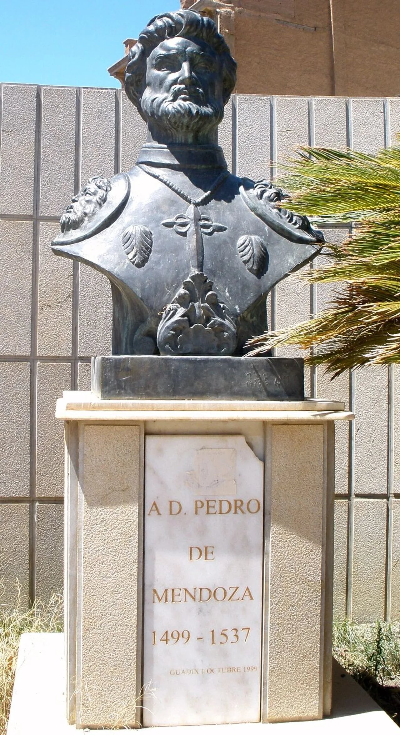 Porträt von Pedro de Mendoza (1487–1537) – Gedenkseite