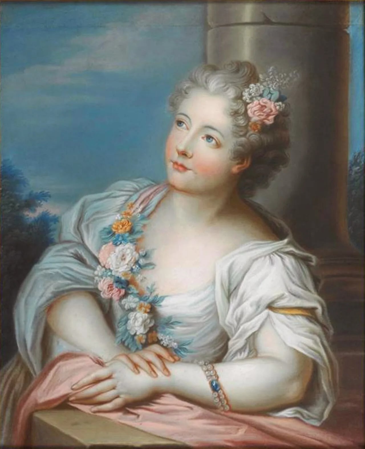 Porträt von Marie-Victoire de Noailles (1688–1766) – Gedenkseite