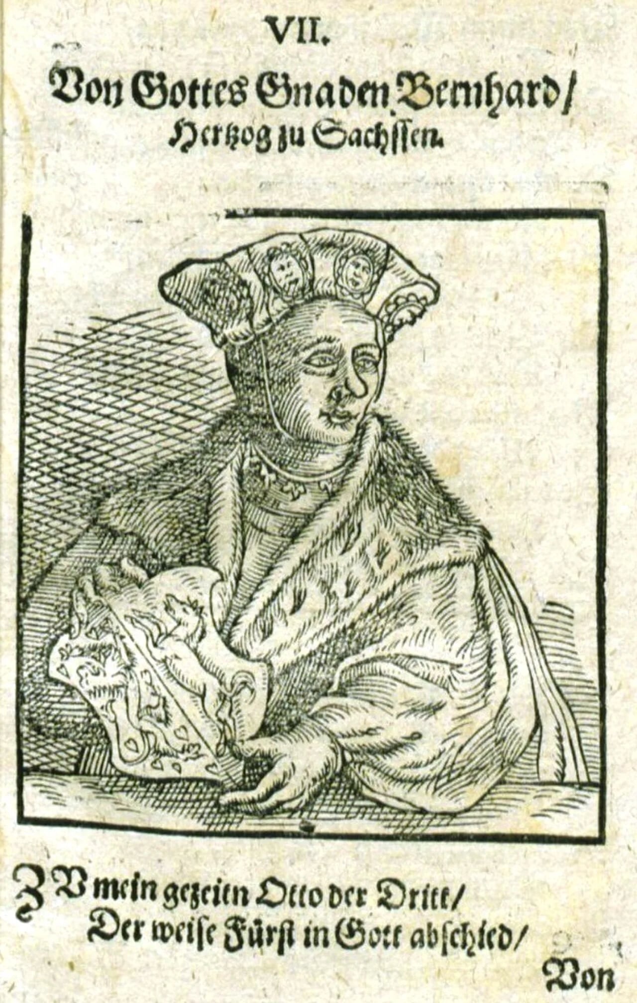 Porträt von Bernhard II. (995–1059) – Gedenkseite