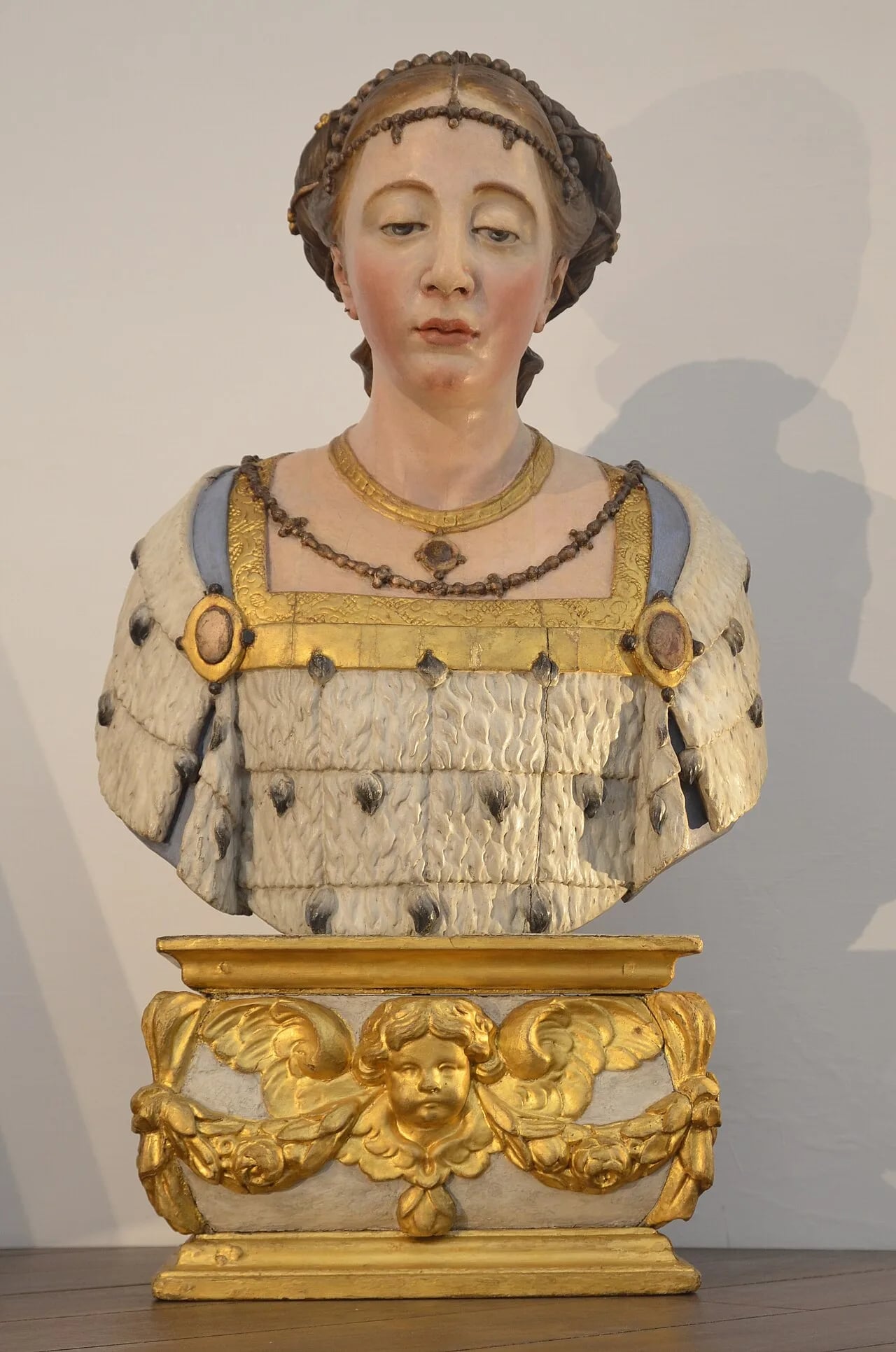 Porträt von Waltraud von Mons (612–688) – Gedenkseite