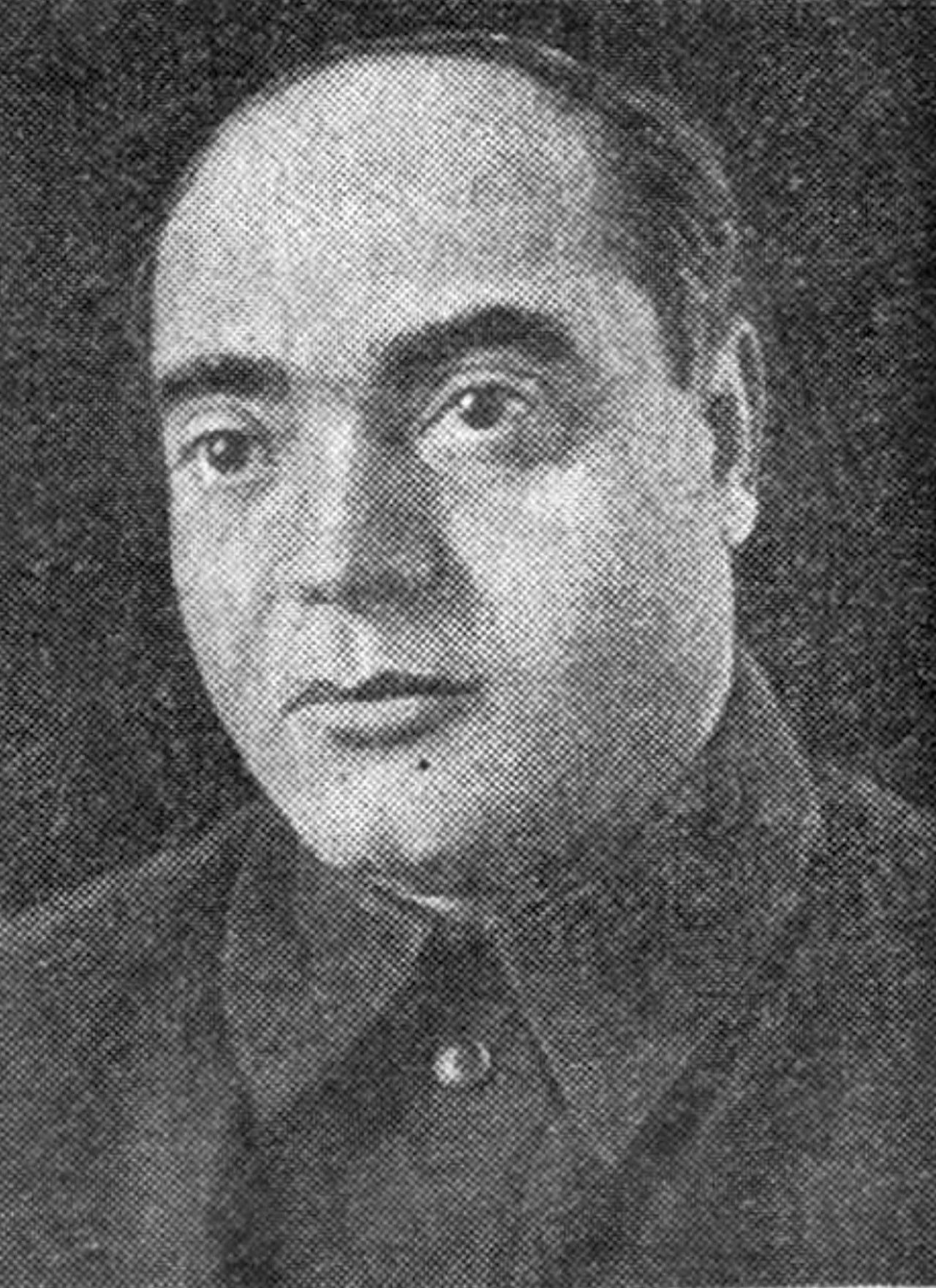 Porträt von Dmitri Protopopov (1897–1986) – Gedenkseite