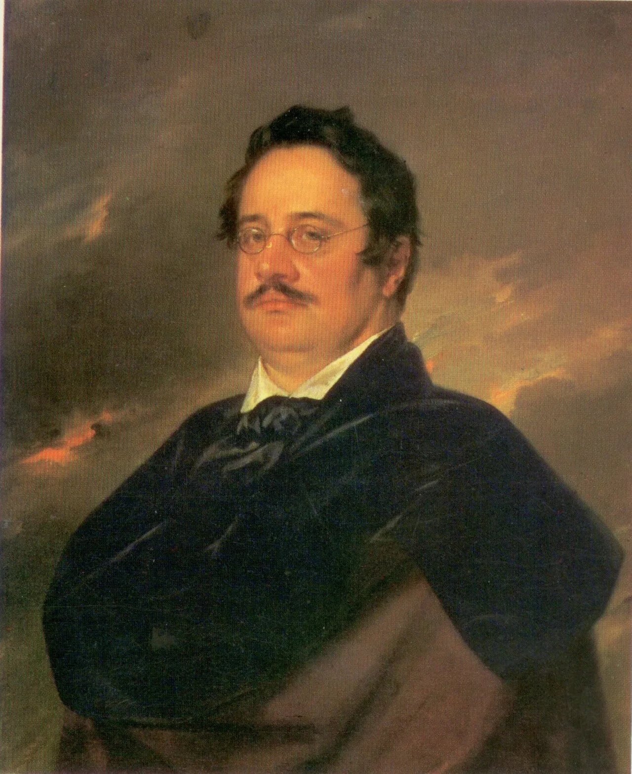 Porträt von Nikolai Nikolajewitsch Rajewski (1801–1843) – Gedenkseite