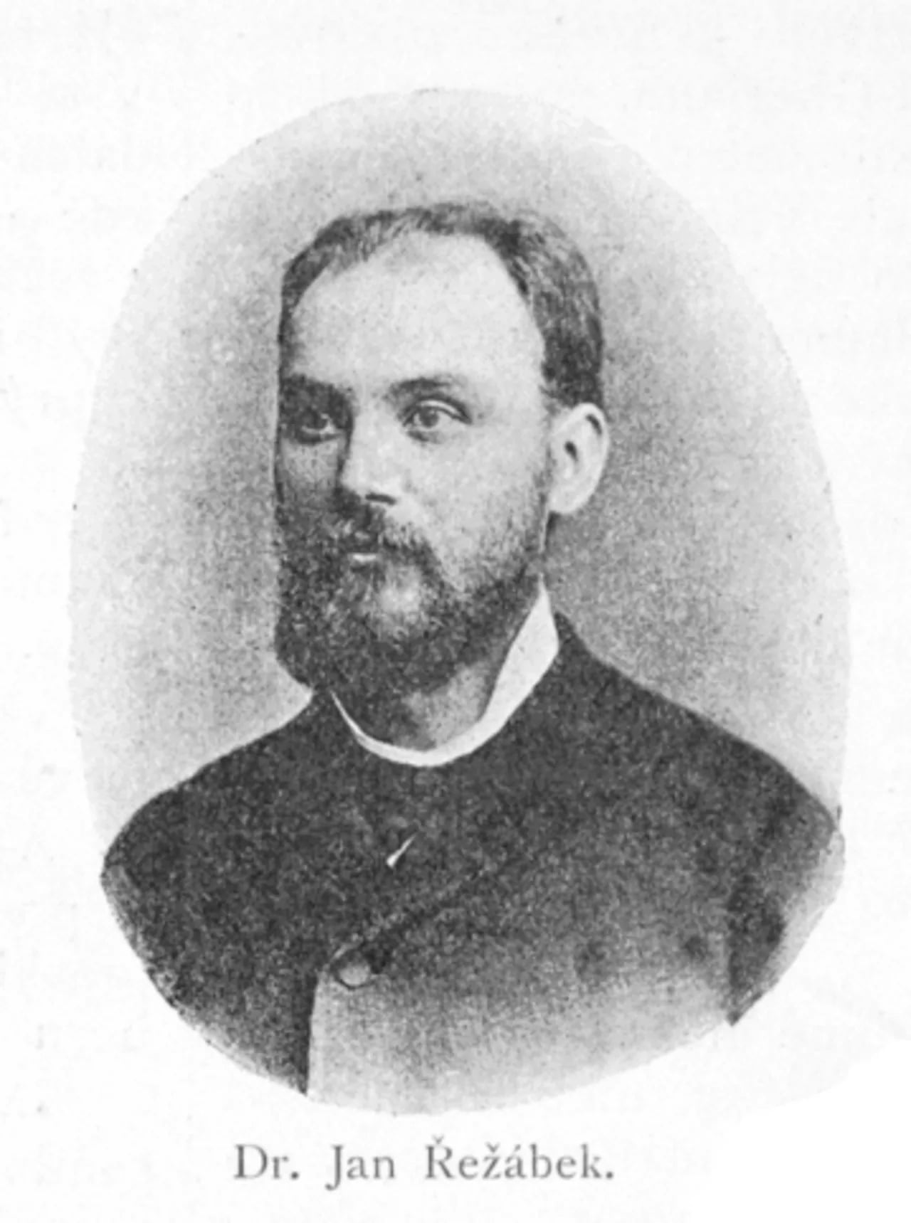 Porträt von Jan Řežábek (1852–1925) – Gedenkseite