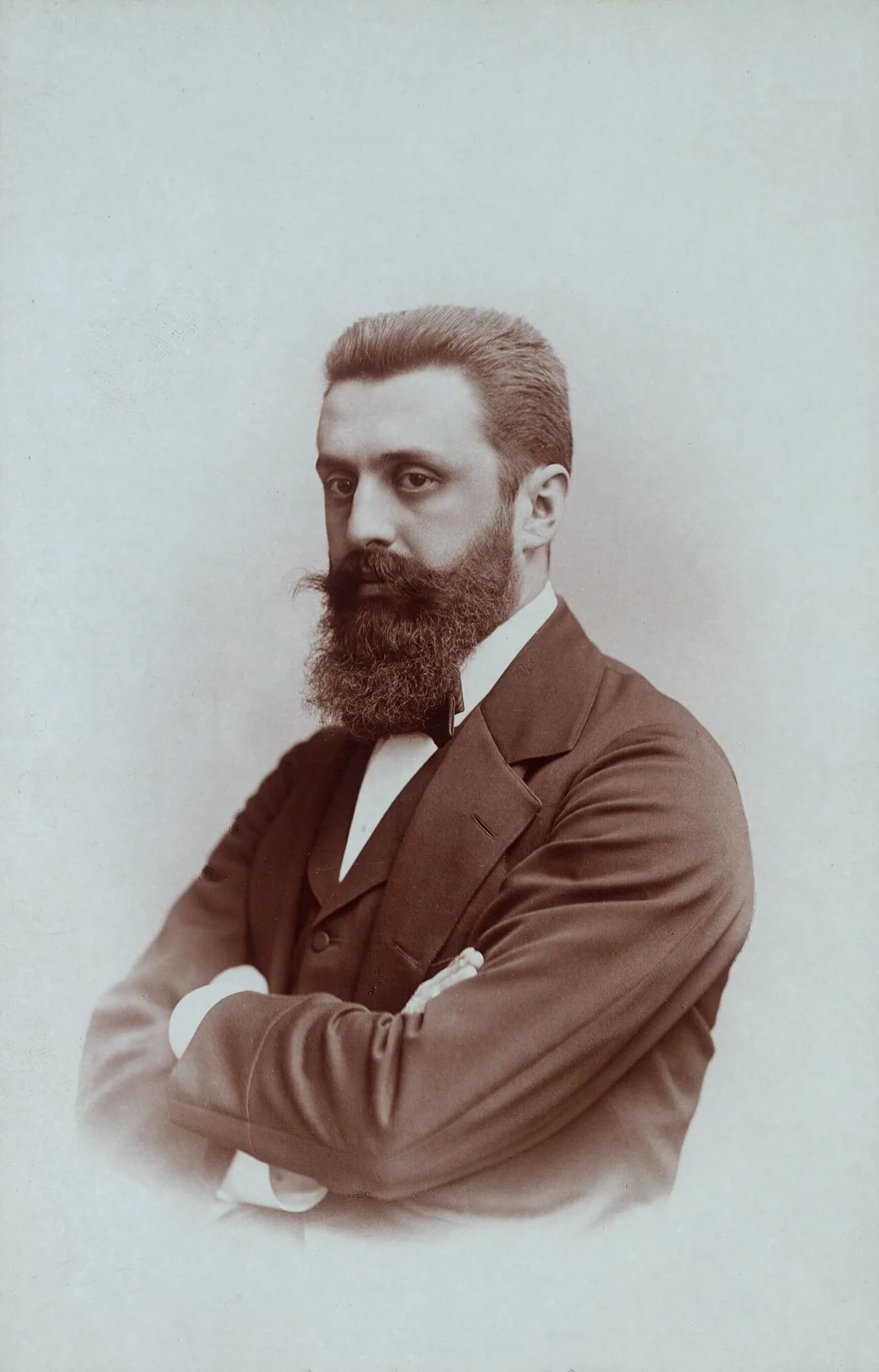 Porträt von Theodor Herzl (1860–1904) – Gedenkseite