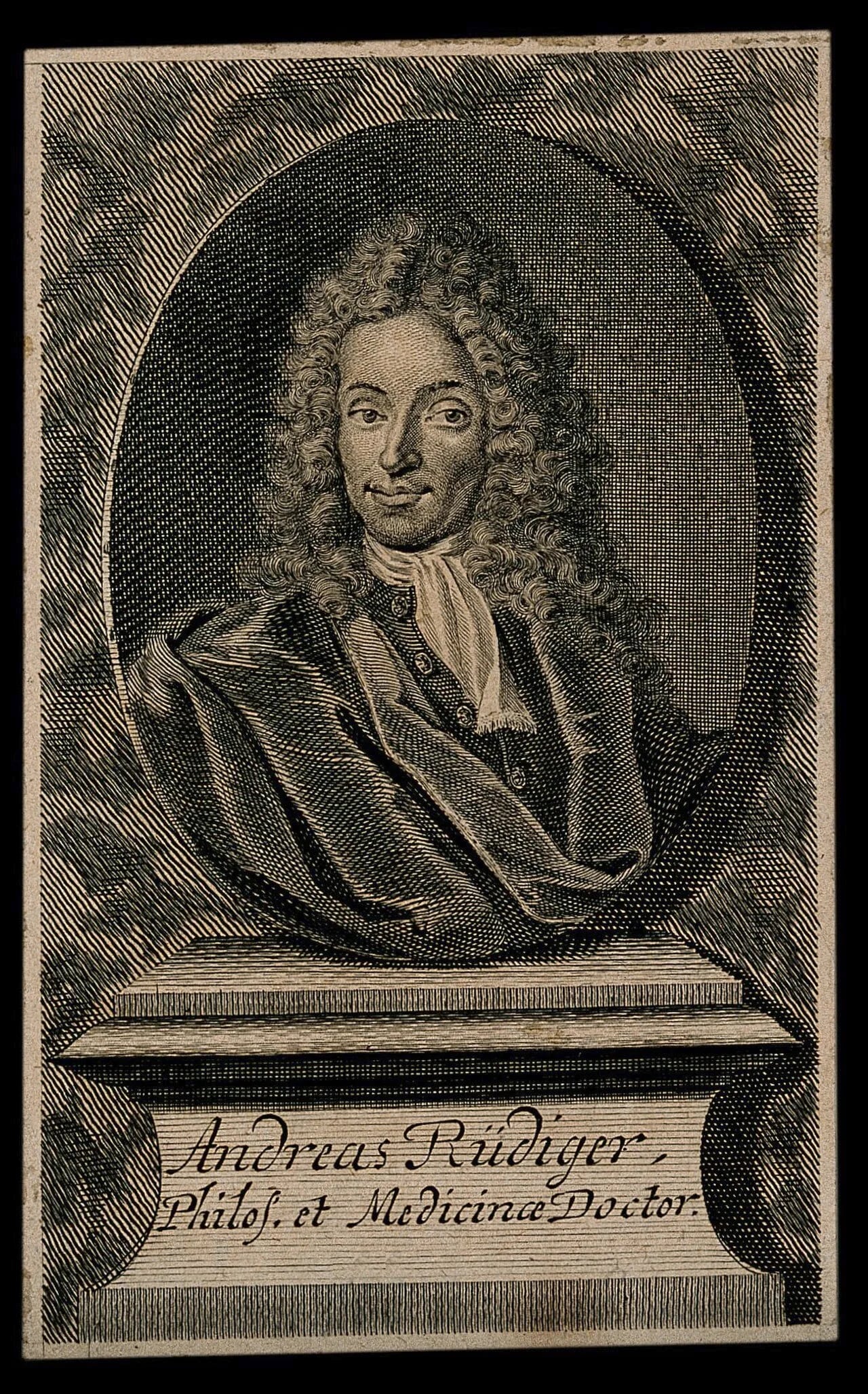 Porträt von Andreas Rüdiger (1673–1731) – Gedenkseite