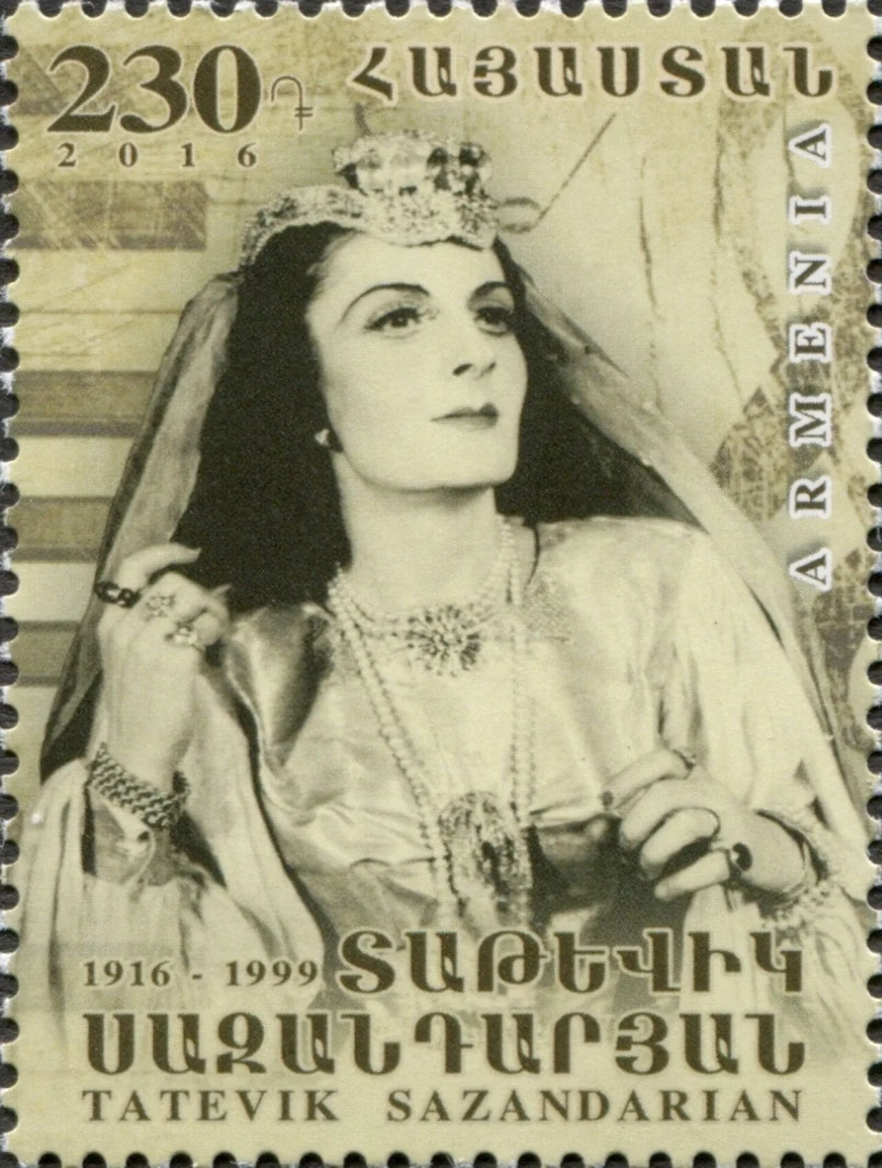 Portrait of Tatewik Sasandarjan (1916–1999) – memorial page