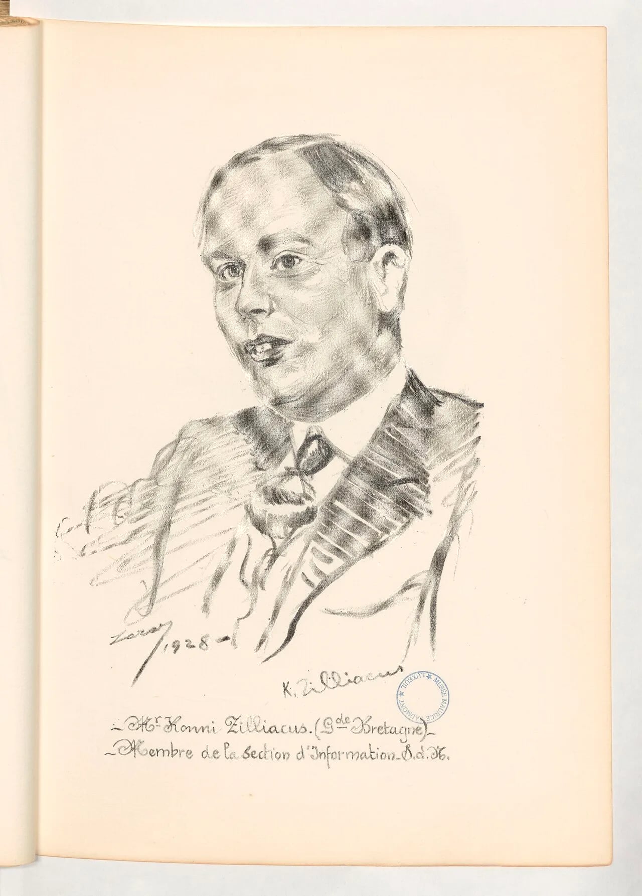 Porträt von Konni Zilliacus (1894–1967) – Gedenkseite