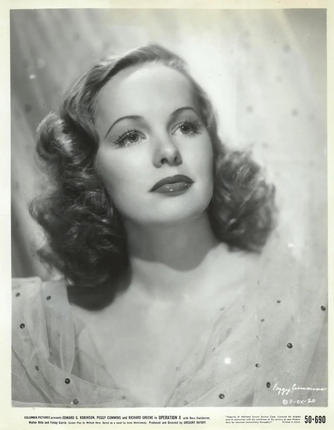 Porträt von Peggy Cummins (1925–2017) – Gedenkseite