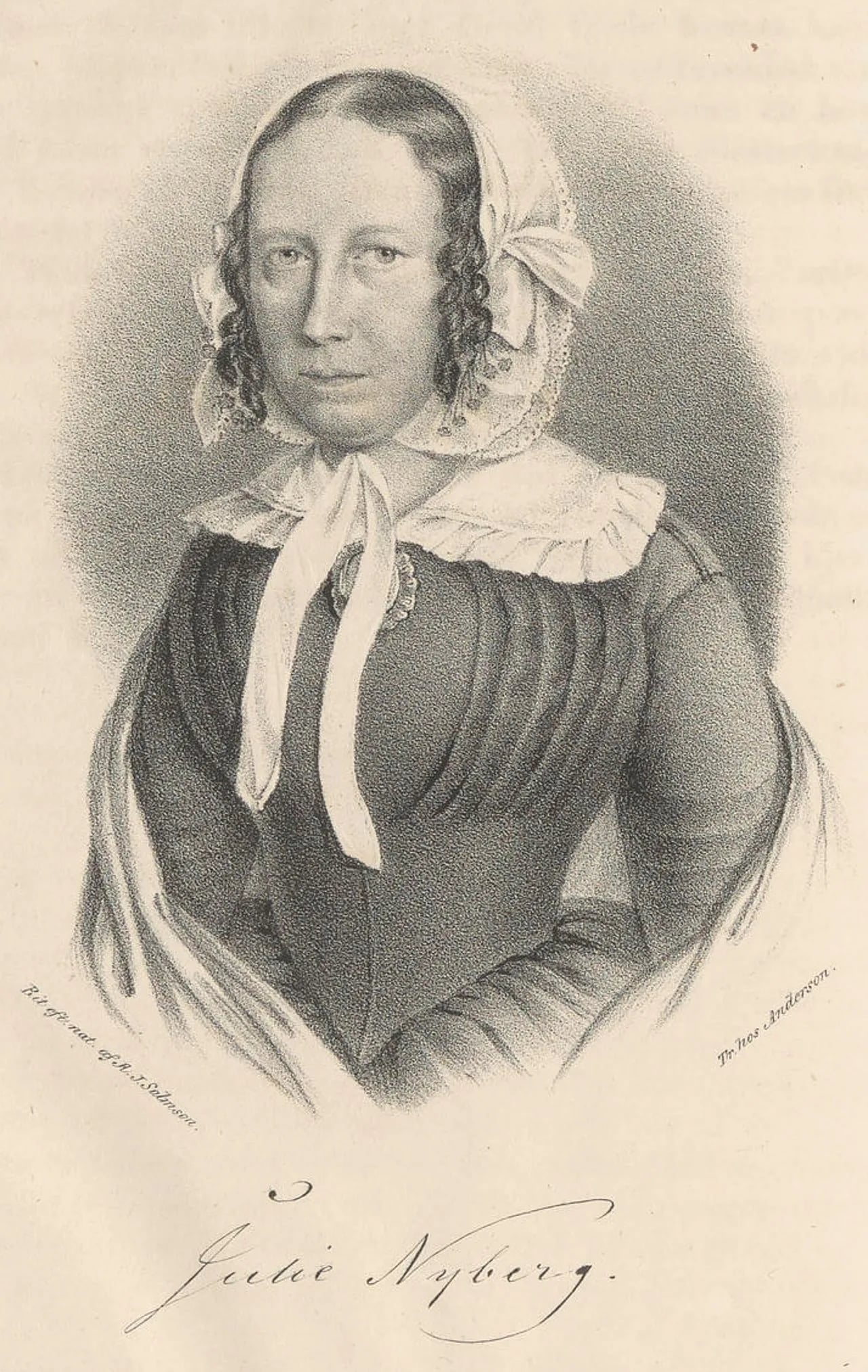Portrait of Julia Nyberg (1785–1854) – memorial page