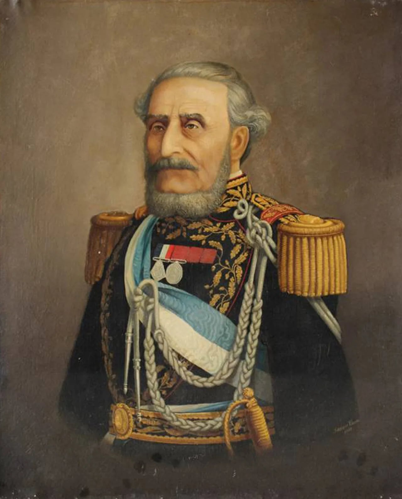 Porträt von Juan Esteban Pedernera (1796–1886) – Gedenkseite