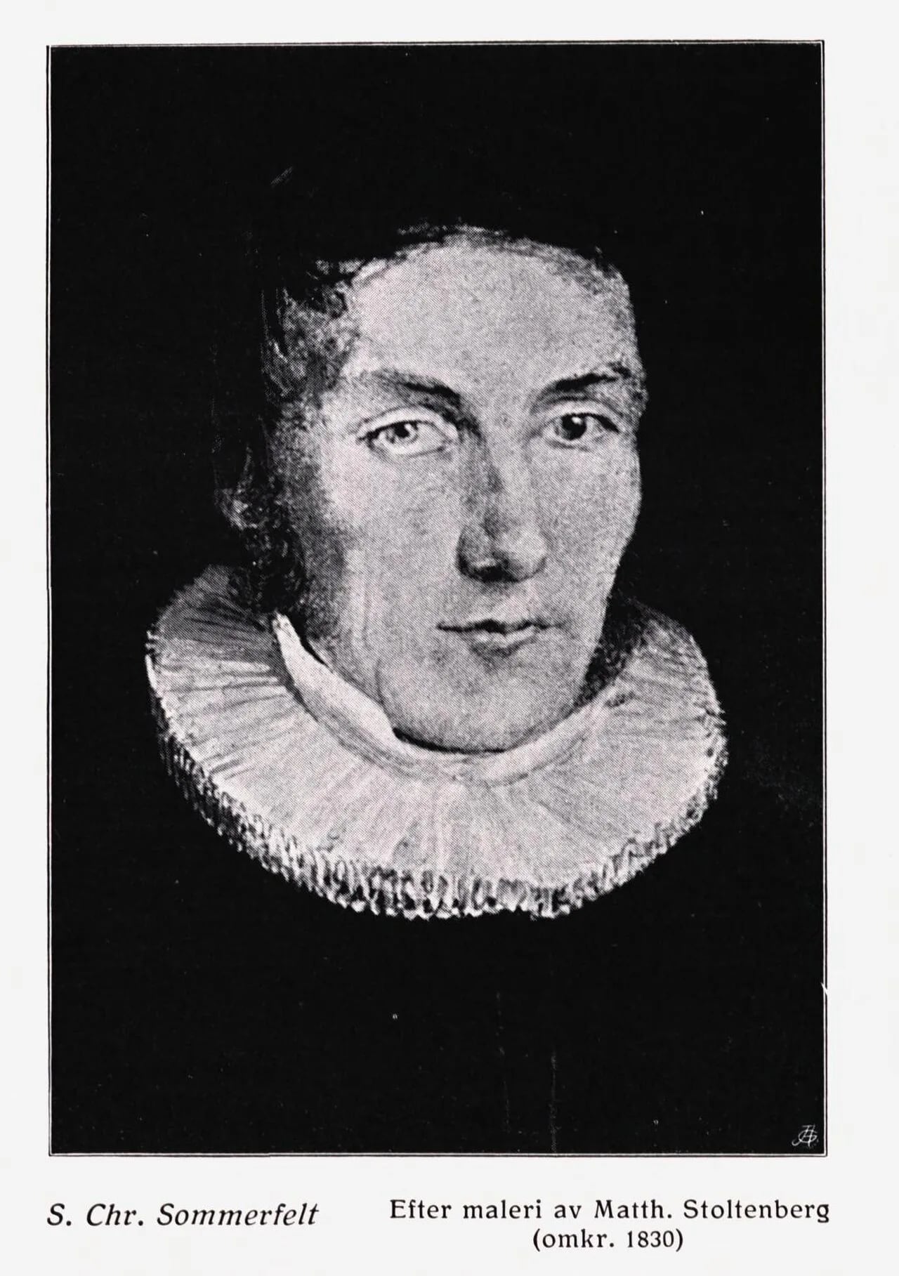 Portrait of Søren Christian Sommerfelt (1794–1838) – memorial page