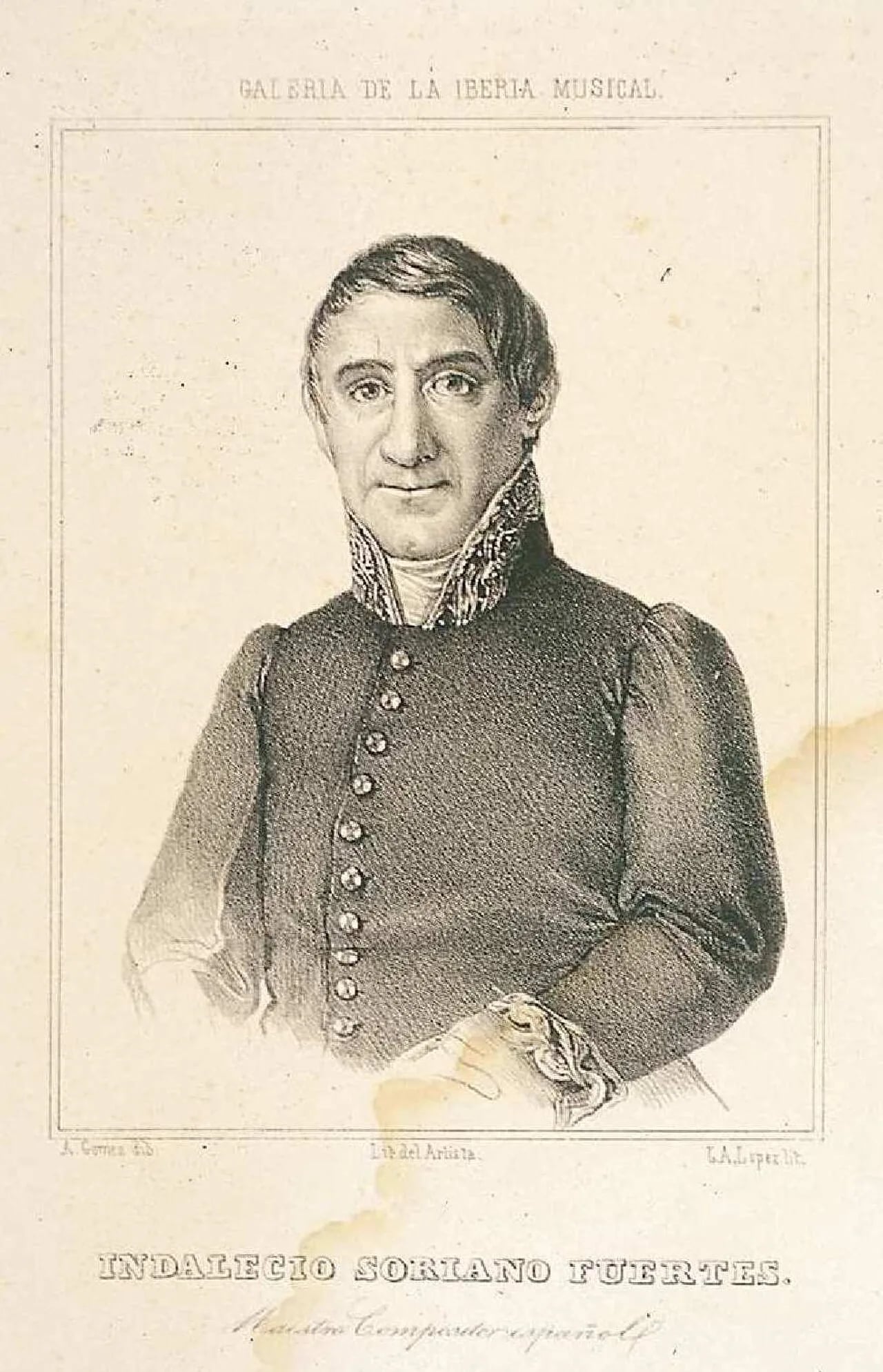 Portrait of Indalecio Soriano Fuertes (1787–1851) – memorial page