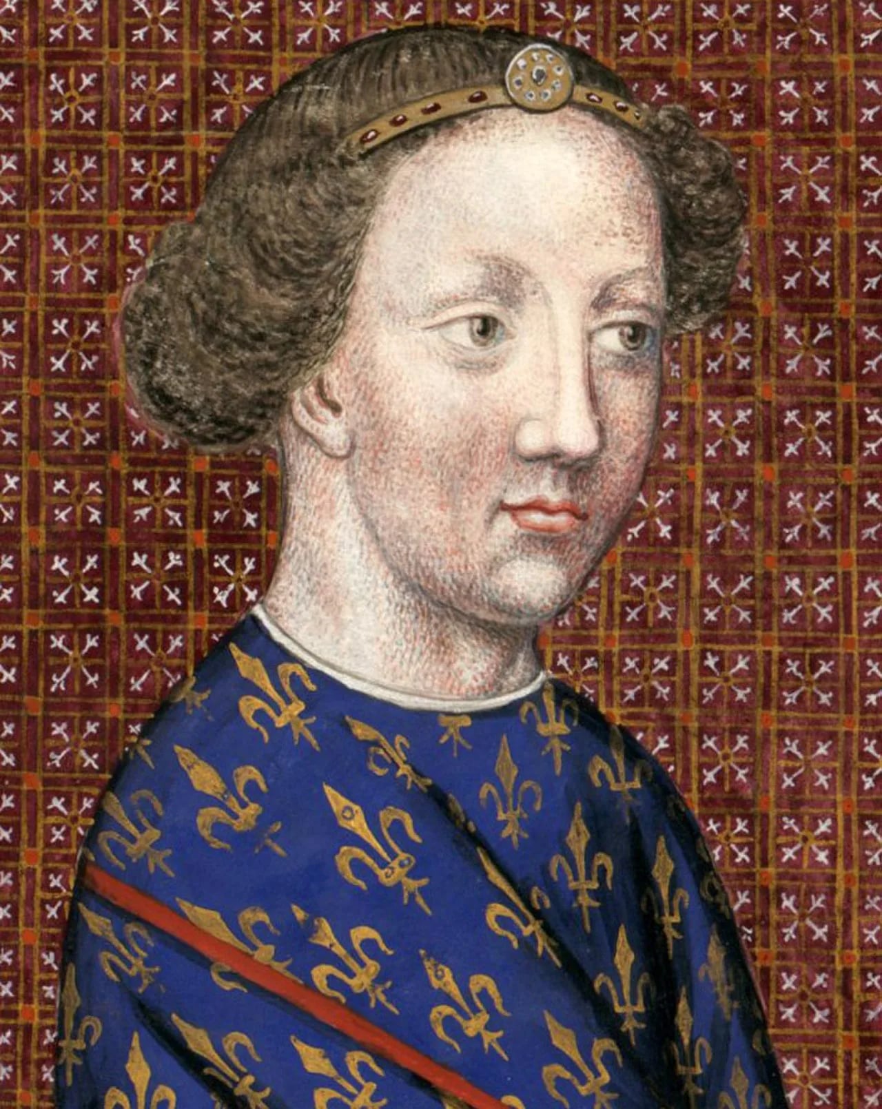 Porträt von Louis II. de Bourbon (1337–1410) – Gedenkseite