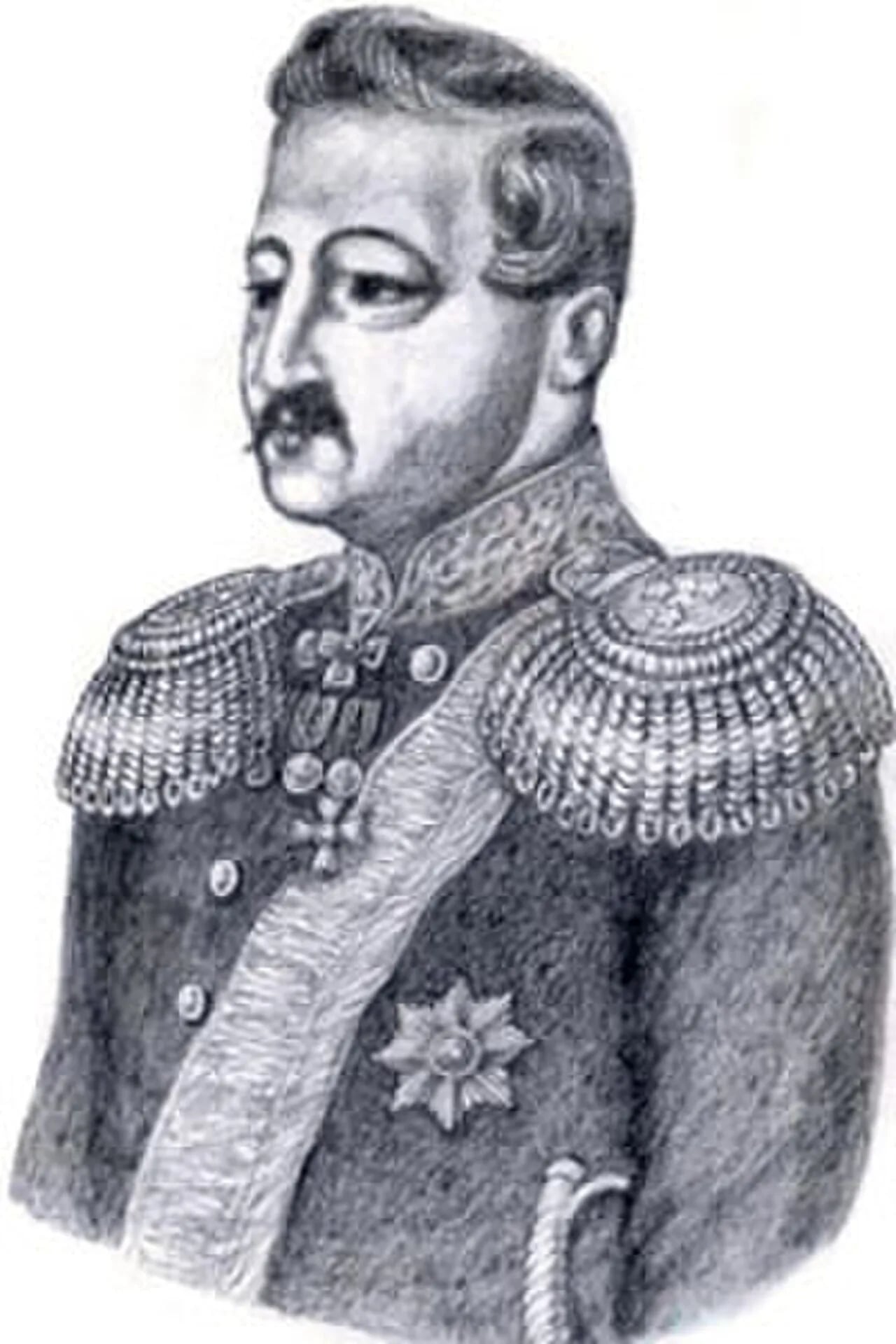 Porträt von Abumuslum Khan Tarkovsky (1797–1860) – Gedenkseite