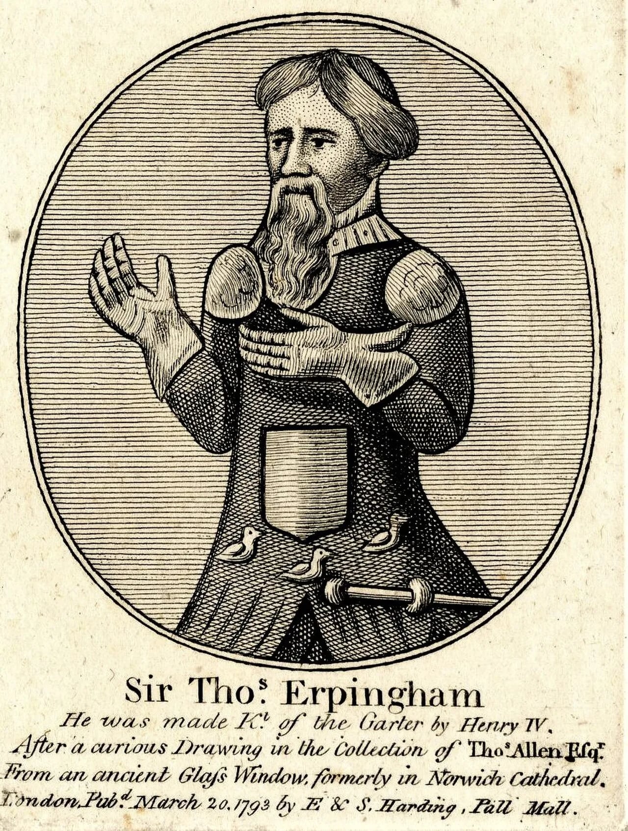 Porträt von Thomas Erpingham (1357–1428) – Gedenkseite