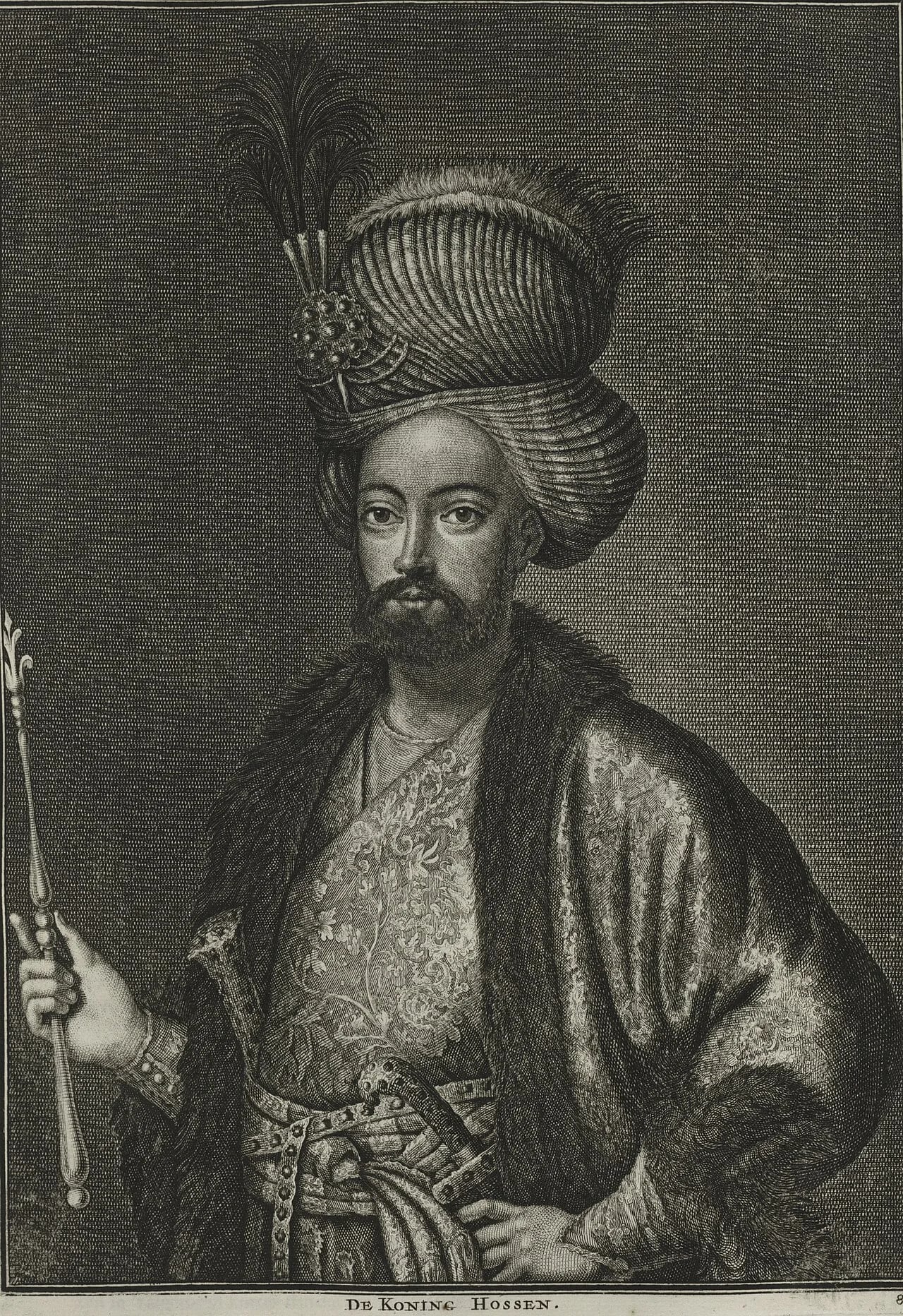 Porträt von Sultan Hosein (1668–1726) – Gedenkseite