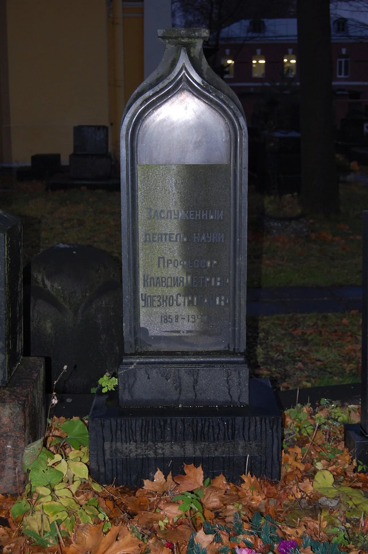 Portrait of Klavdia Ulezko-Stroganova (1858–1943) – memorial page