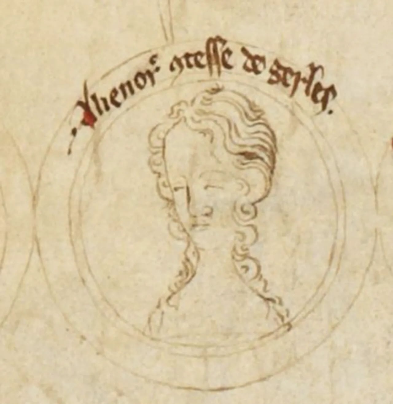 Porträt von Eleonore von England (1318–1355) – Gedenkseite