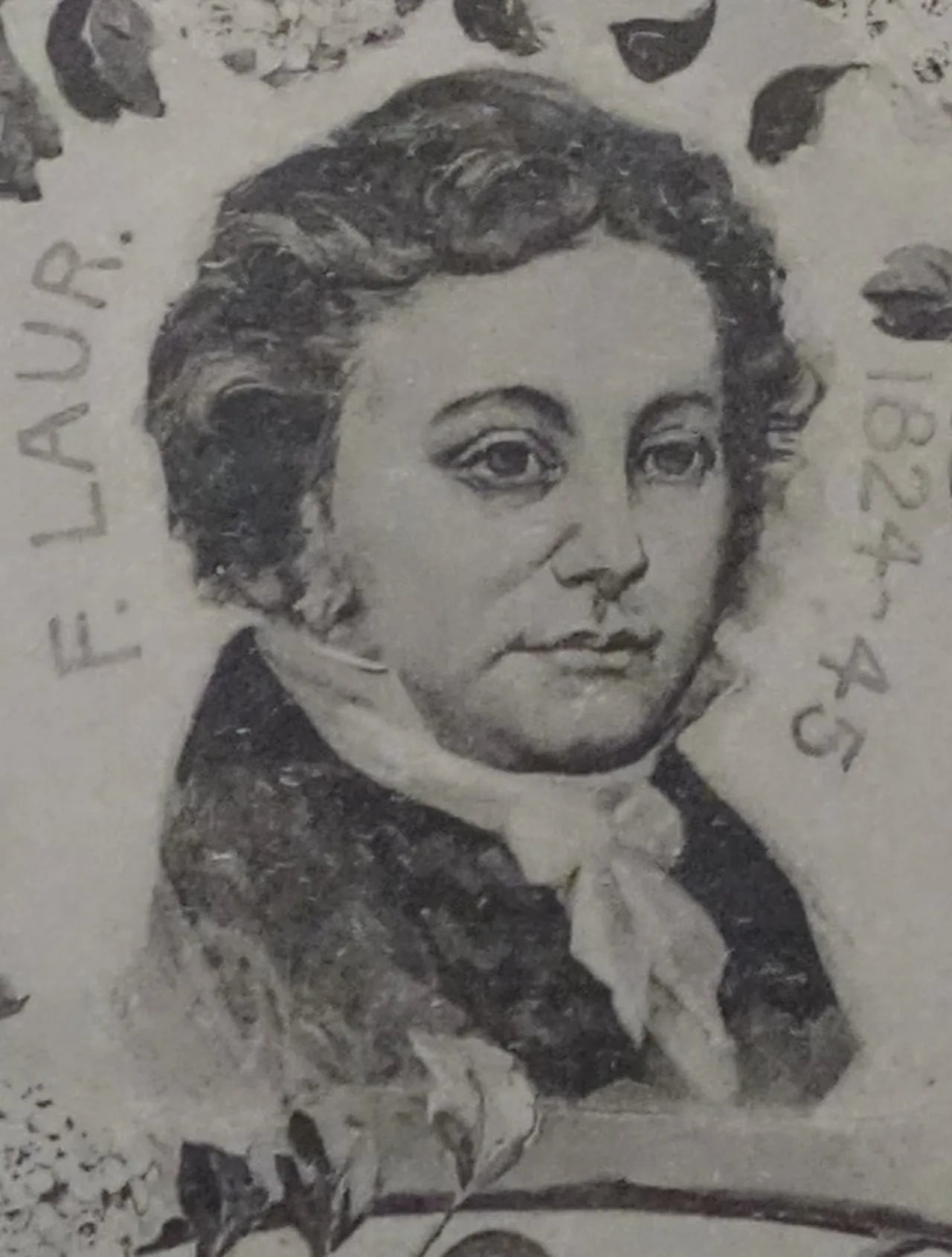 Porträt von Ferdinand Samuel Laur (1791–1854) – Gedenkseite