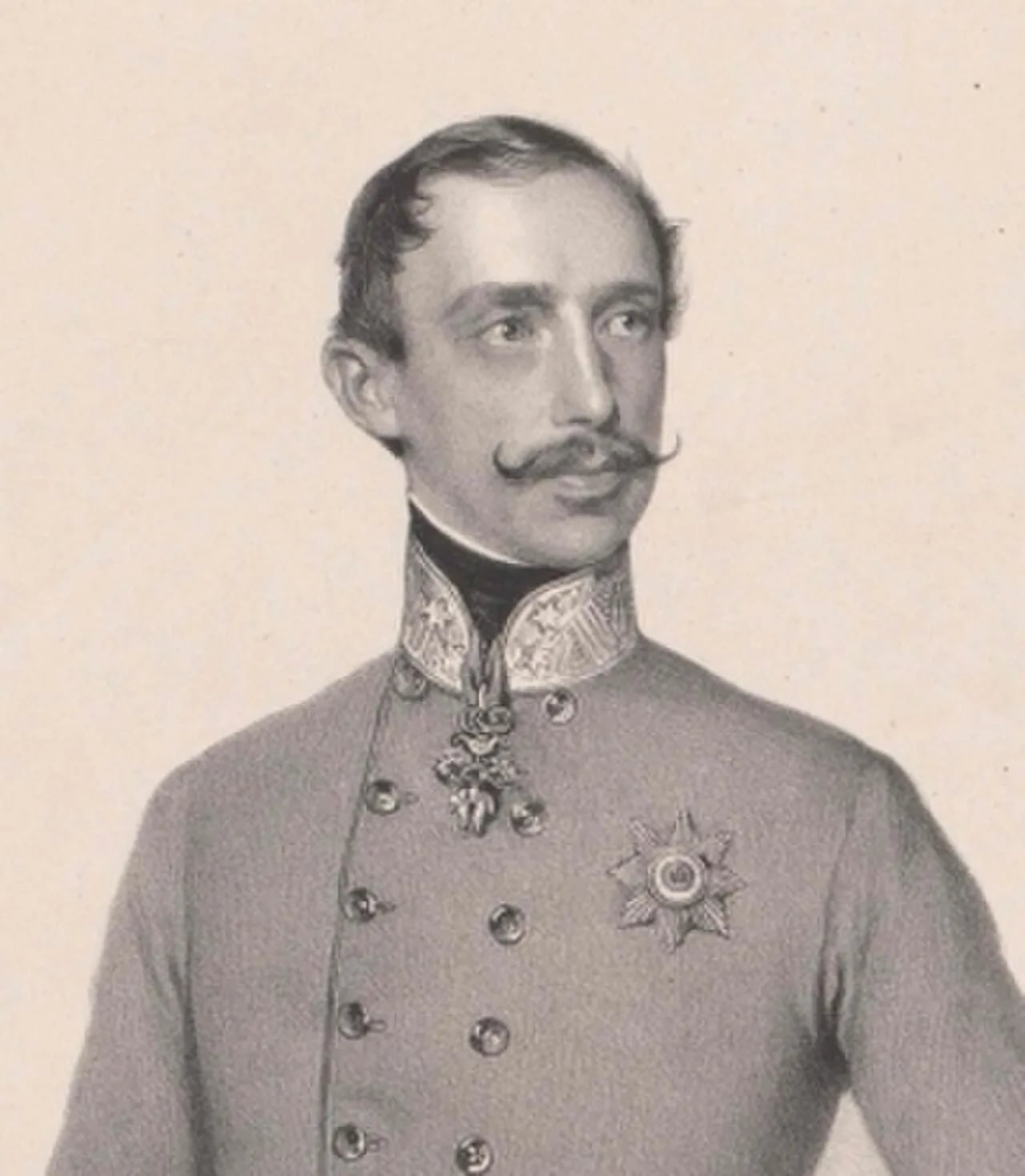 Porträt von Karl Ferdinand von Österreich (1818–1874) – Gedenkseite