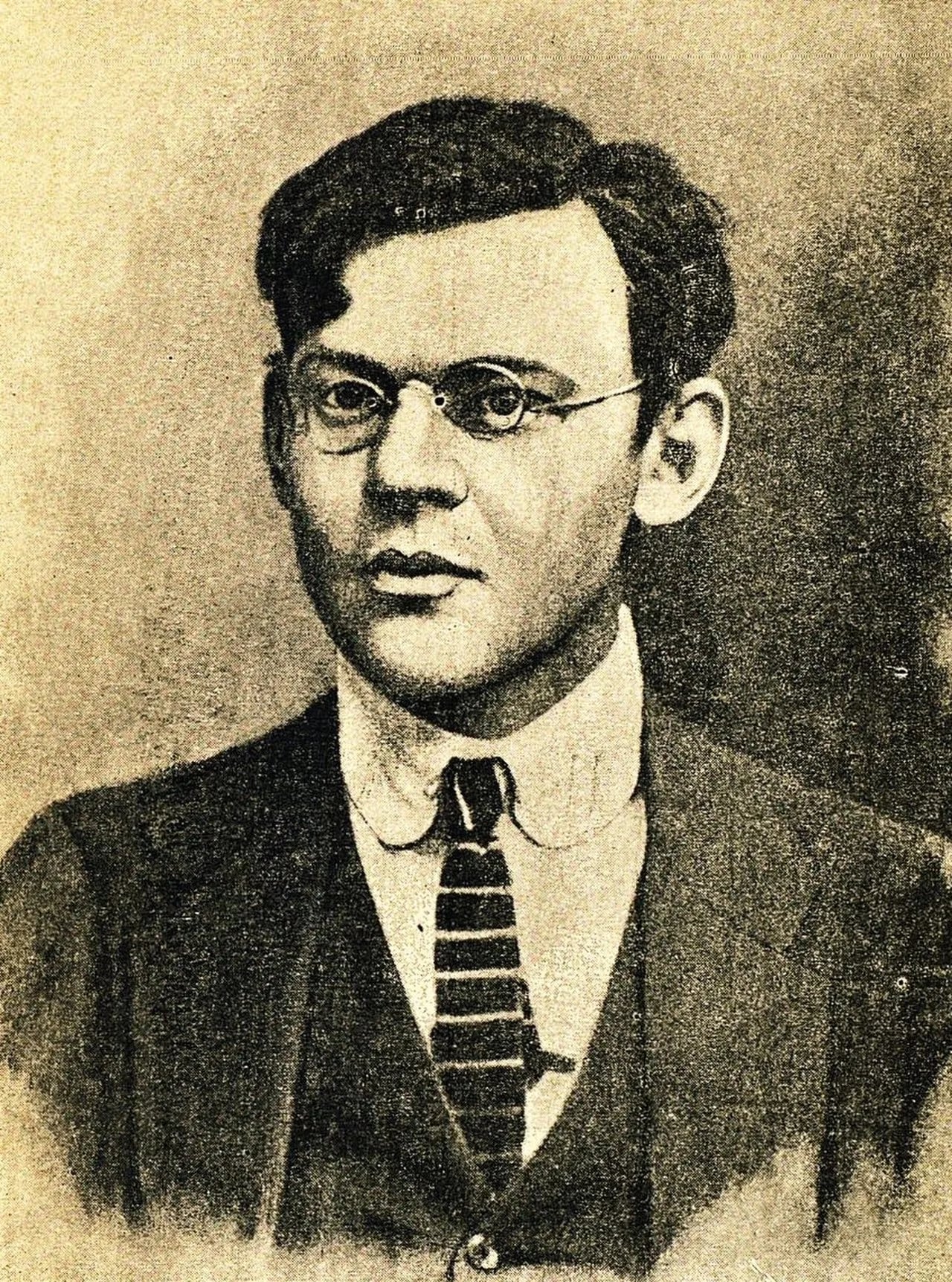 Porträt von Grigori Alexandrowitsch Ussijewitsch (1890–1918) – Gedenkseite